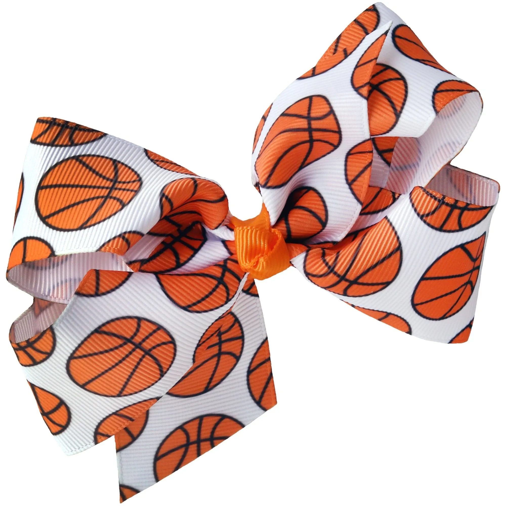 Classic Sports Bow With Clip Holder Hair Bows Ribbon Bow For Girls
