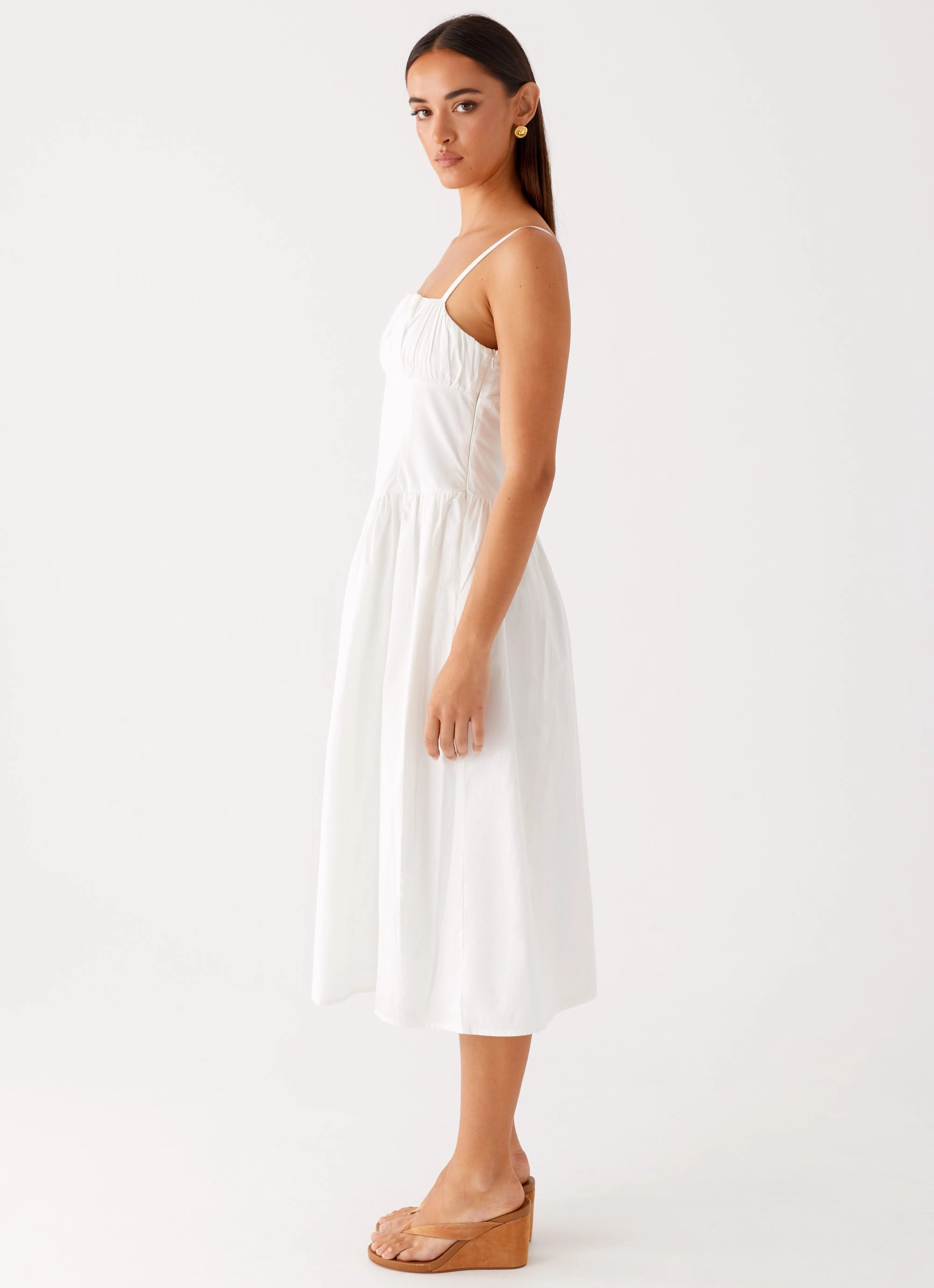 Day Love Golden Scene Phillipa Midi Dress - White