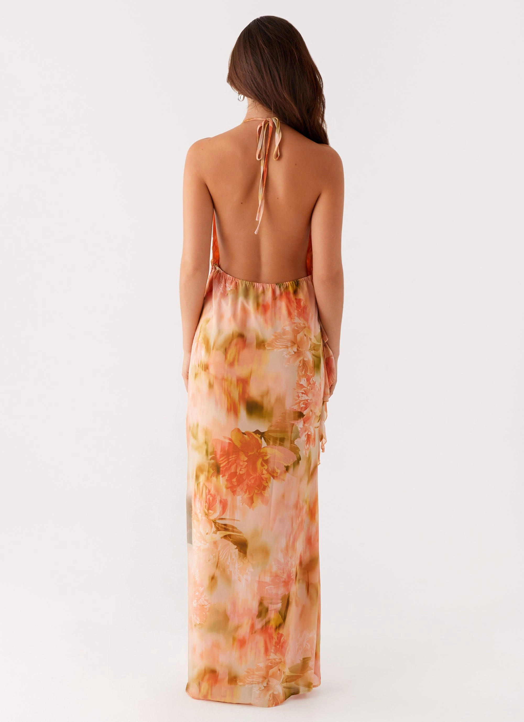 Fashion Layers Diedre Rose Strappy Maxi Dress - Sunset Floral