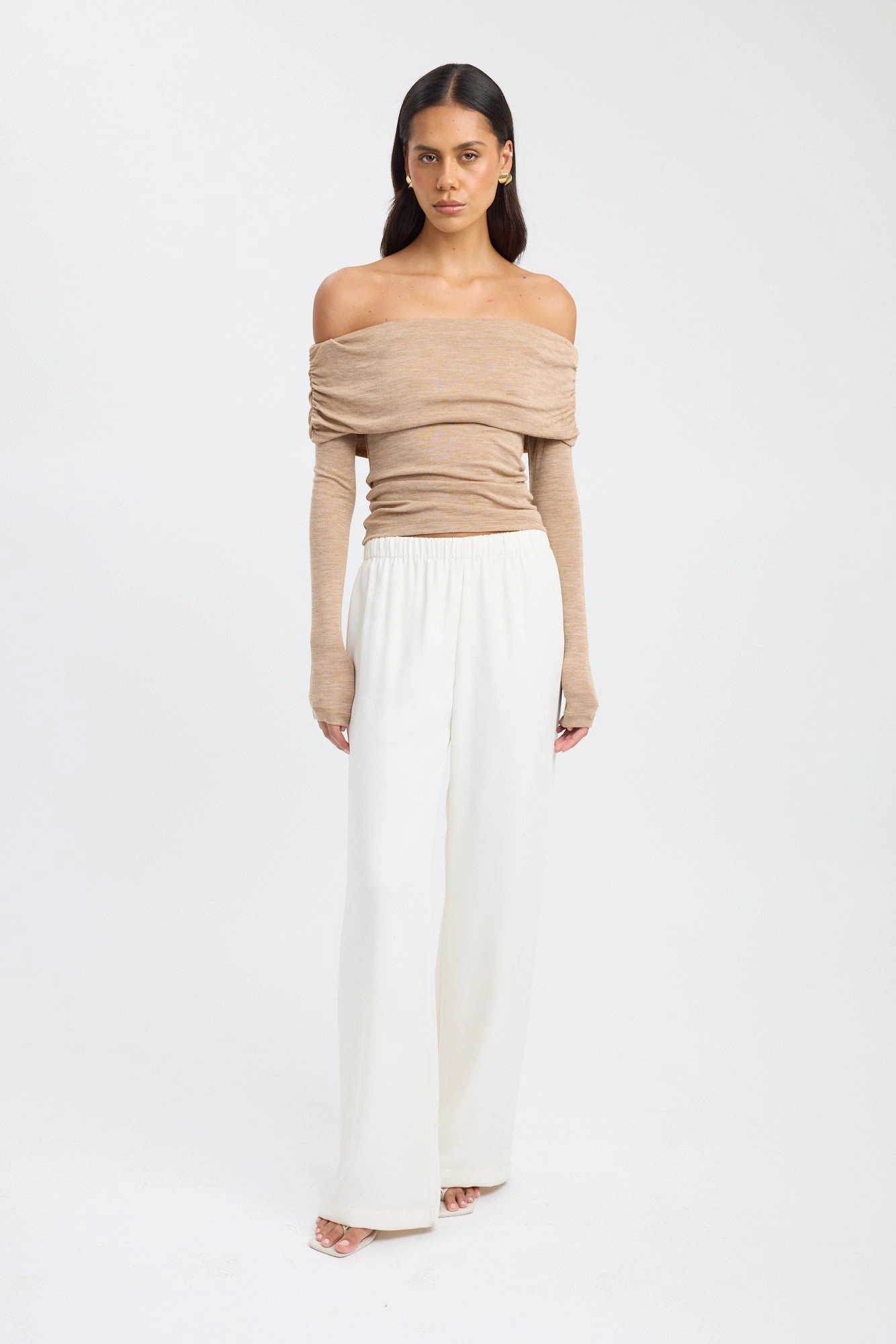 Smooth zipper closure Shiloh Fold Top