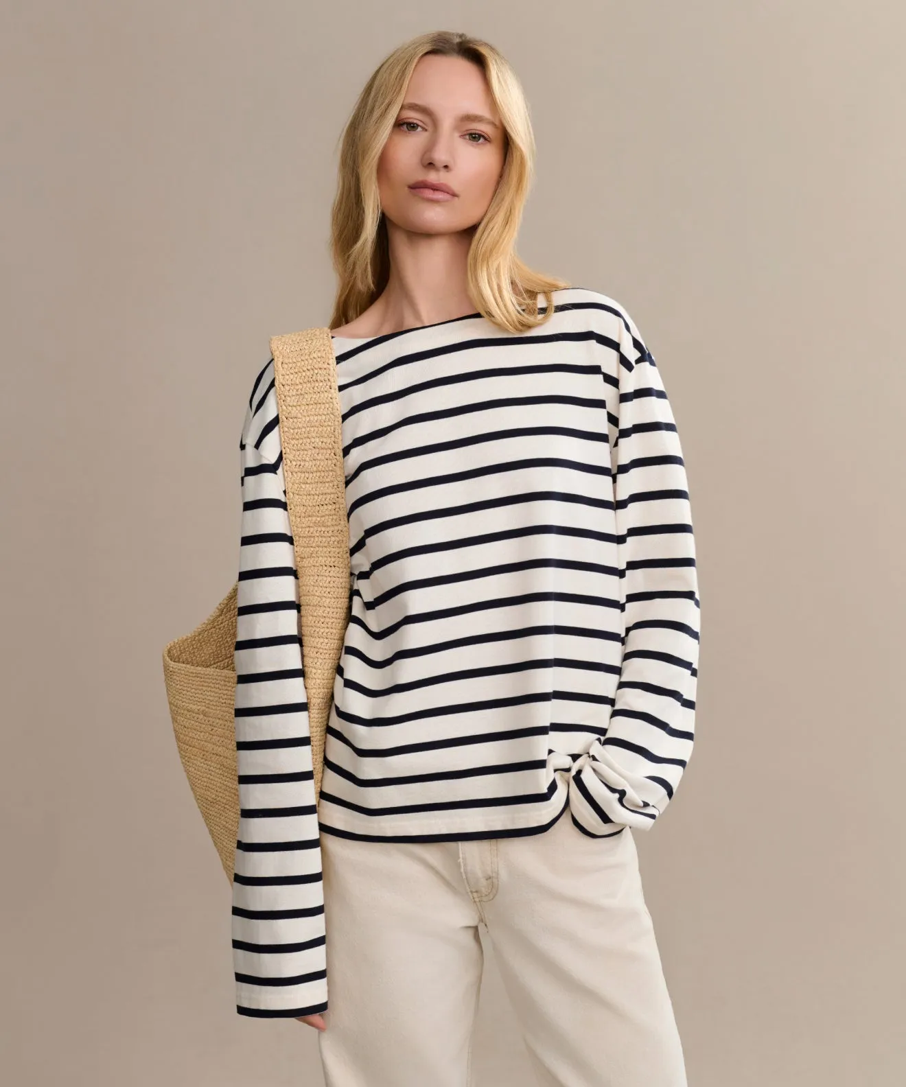 Claude Long-Sleeve Tee Wrinkle Free Weave