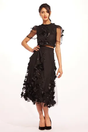 Maja Skirt - Caviar Bloom Bold Mood Outfit Flow