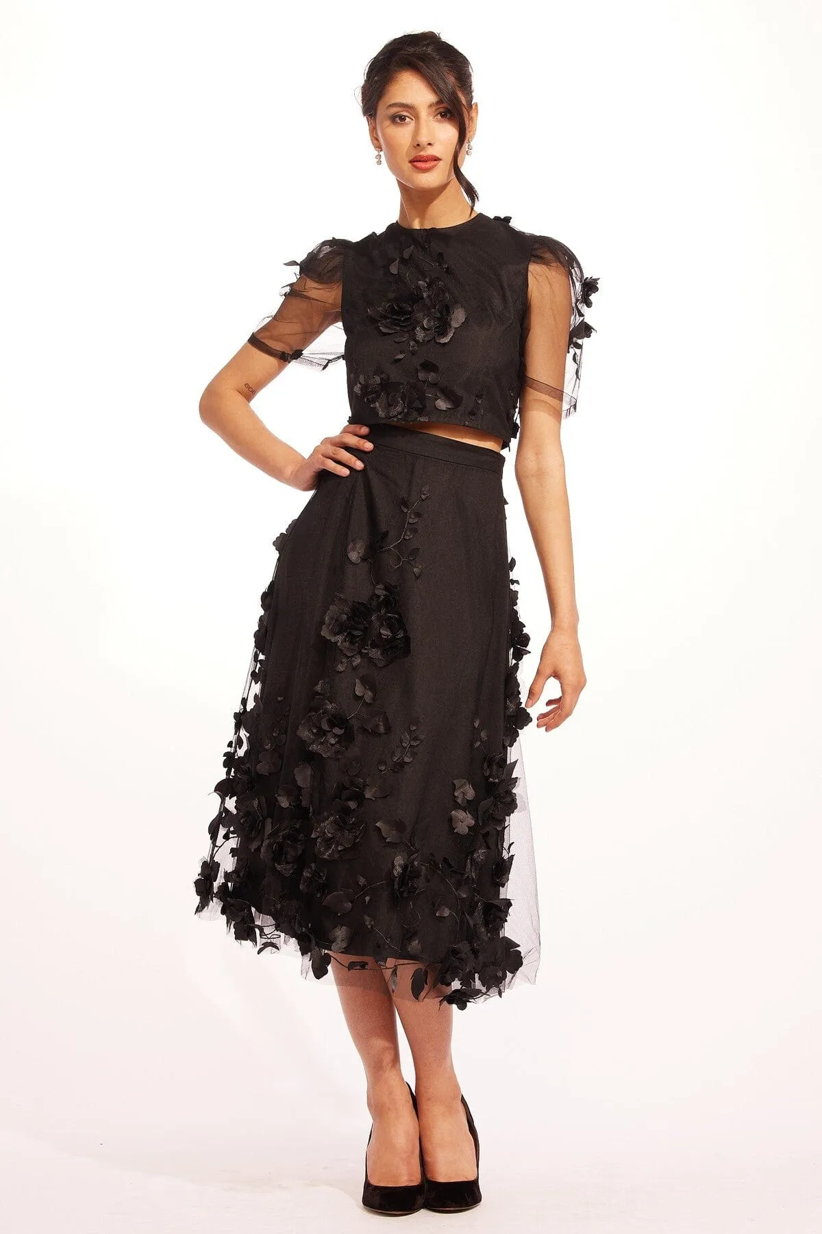 Relaxed Feel Maja Skirt - Caviar Bloom