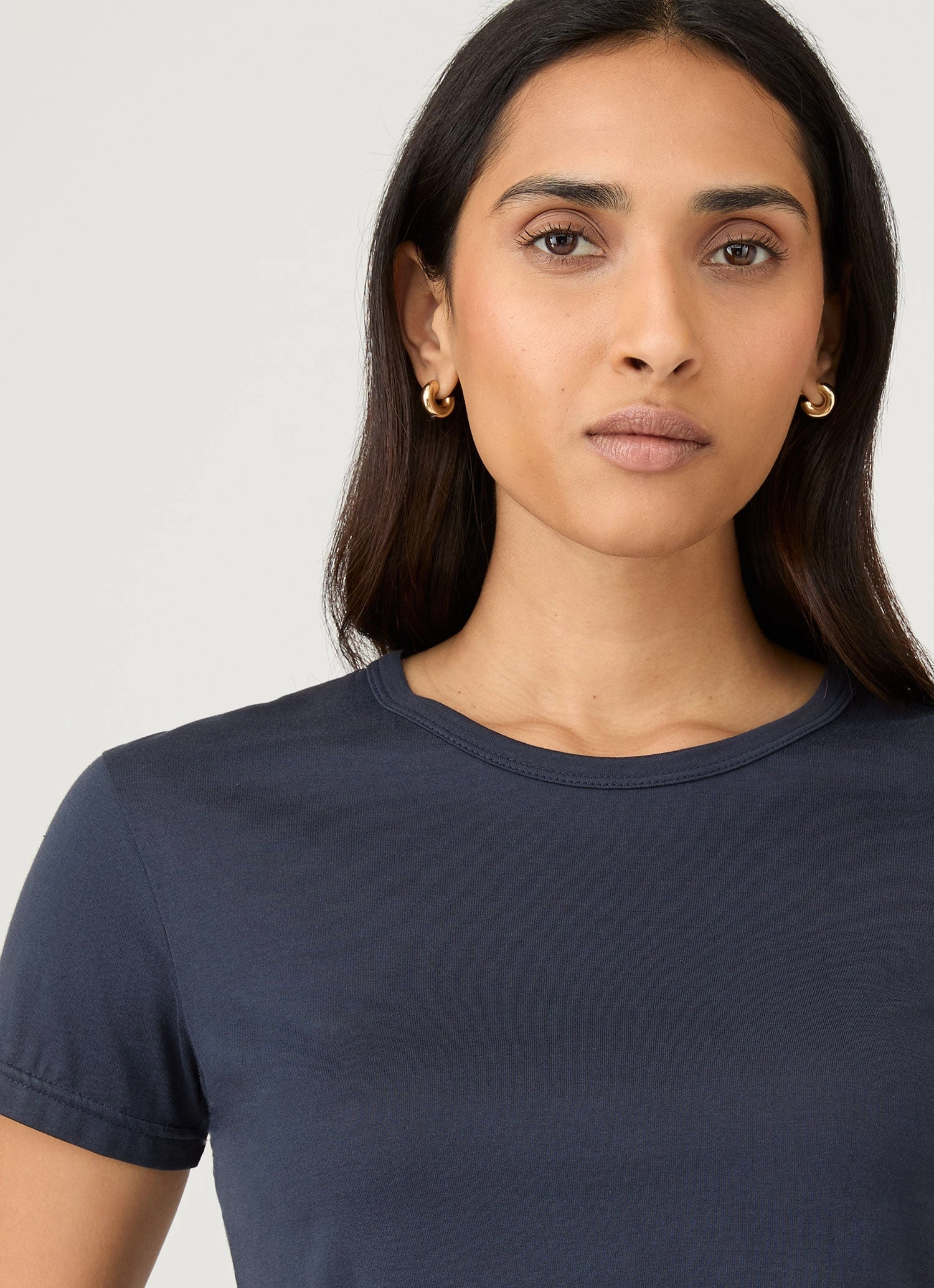 Women's Classic T-shirt in Navy Stain Resistant