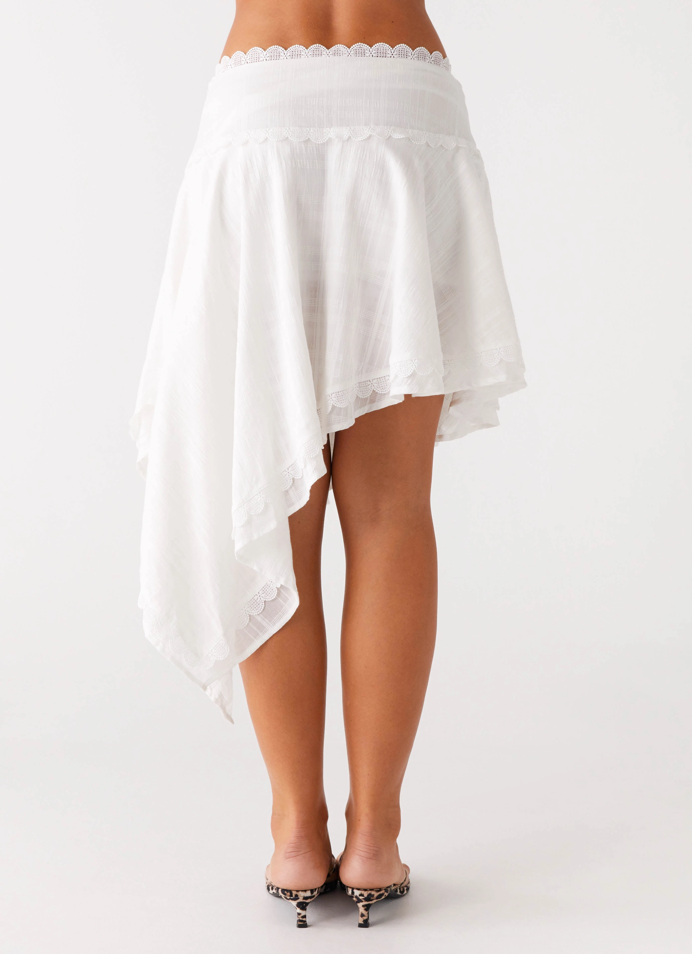 Windproof Membrane Clearwater Mist Midi Skirt - White