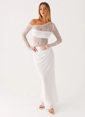 Closet Staple Take Your Time Maxi Dress - White Fall Style Comfortable Shape Take Your Time Maxi Dress - White