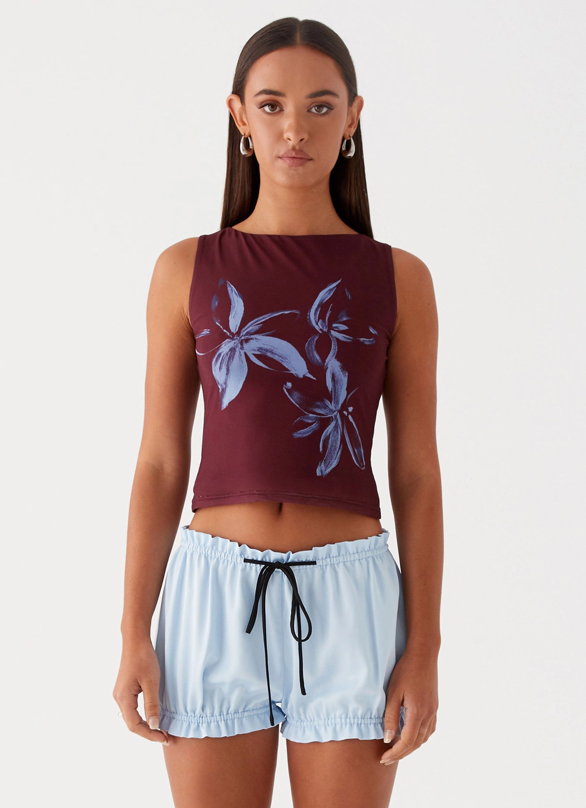 Clubhouse Bloomer Shorts - Blue Perfect Comfort Quick Motion