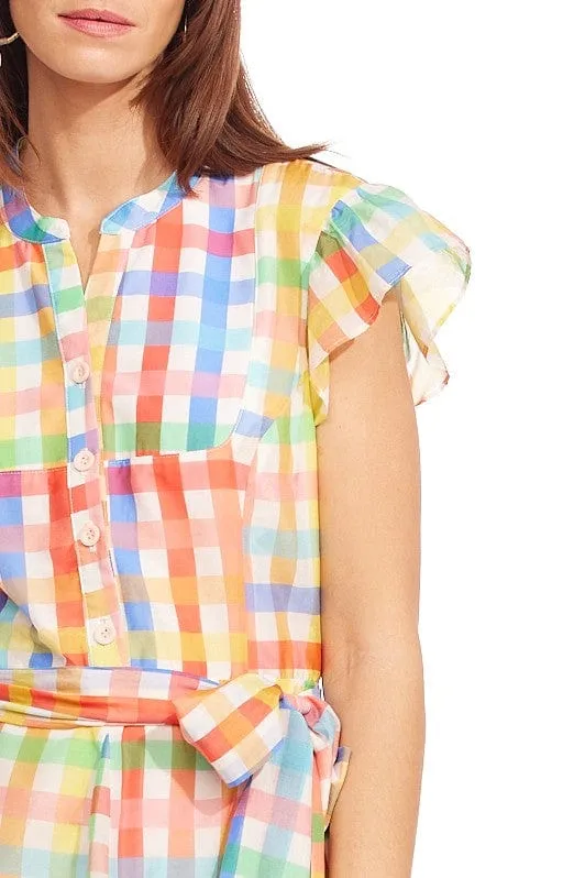 Meret Dress - Tuscana Plaid Sleek Motion