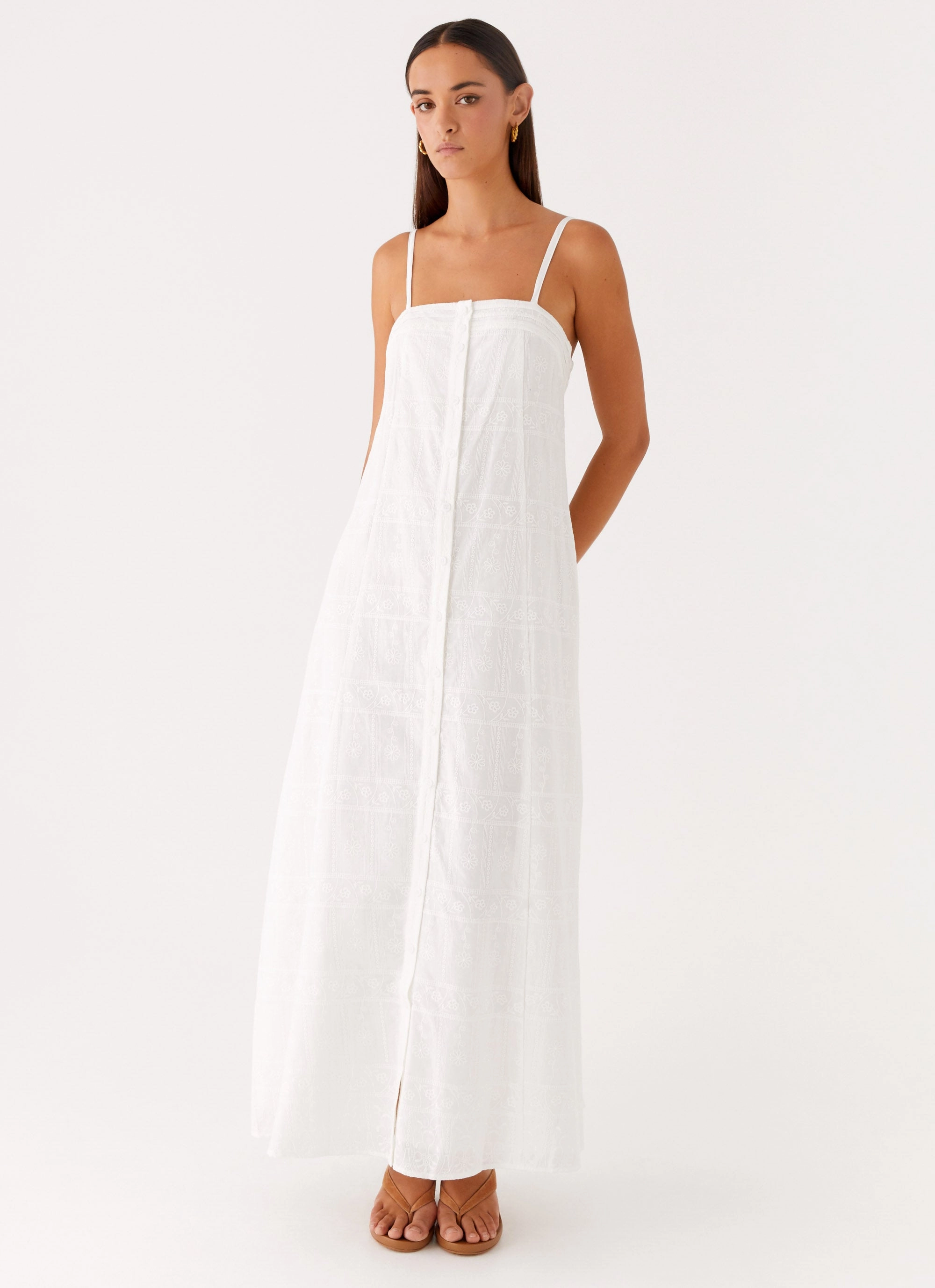 Chic Fit Wear Cole Maxi Dress - White