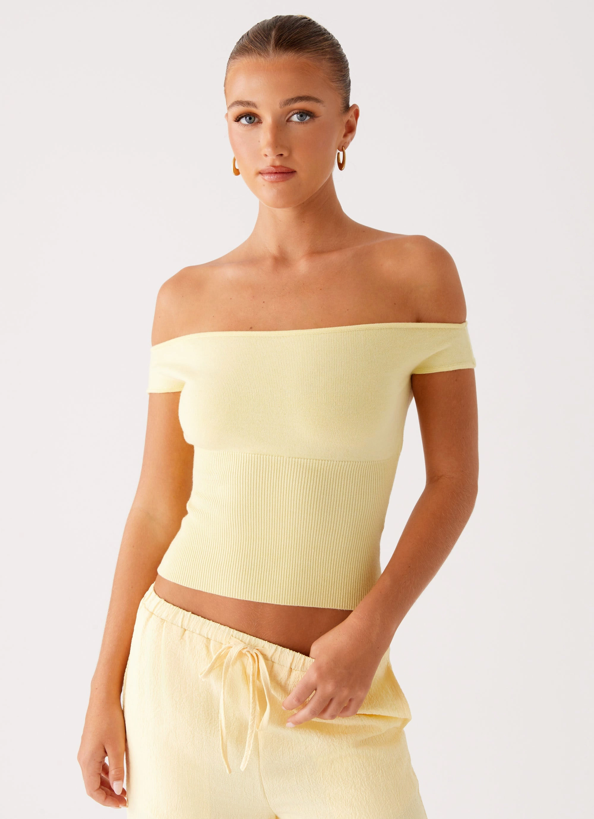 Coleman Knit Top - Yellow HighStrength Threadwork