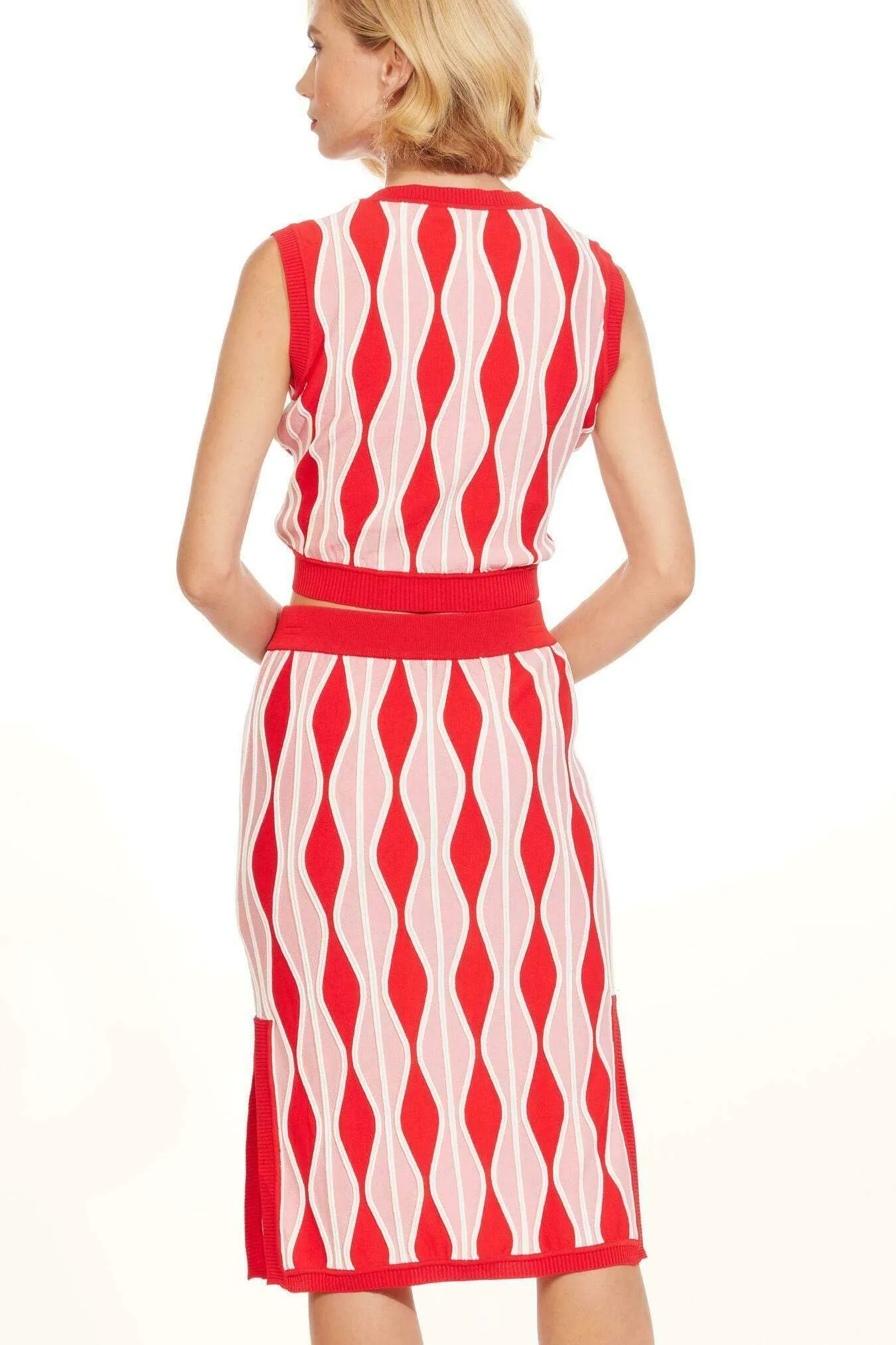 Niska Skirt - Harlequin Pink Chill Tones Fashion Forward