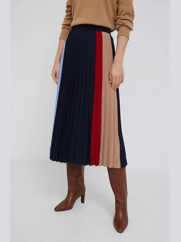 Colorblock Pleated M