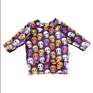 Colorful Skulls Lounge Top