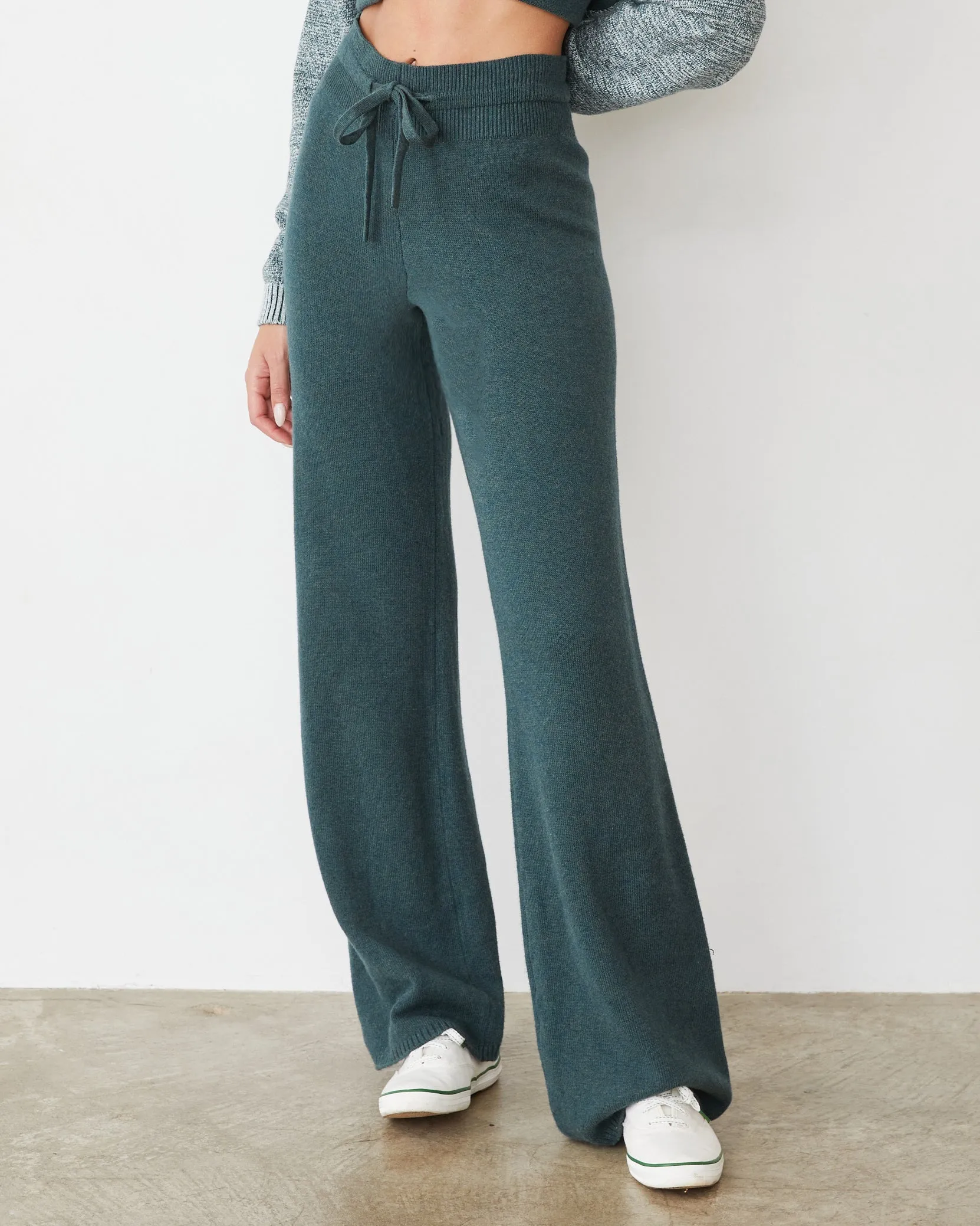 Effortless Fit Sleek lines Organic Cotton Cashmere Relaxed Pant