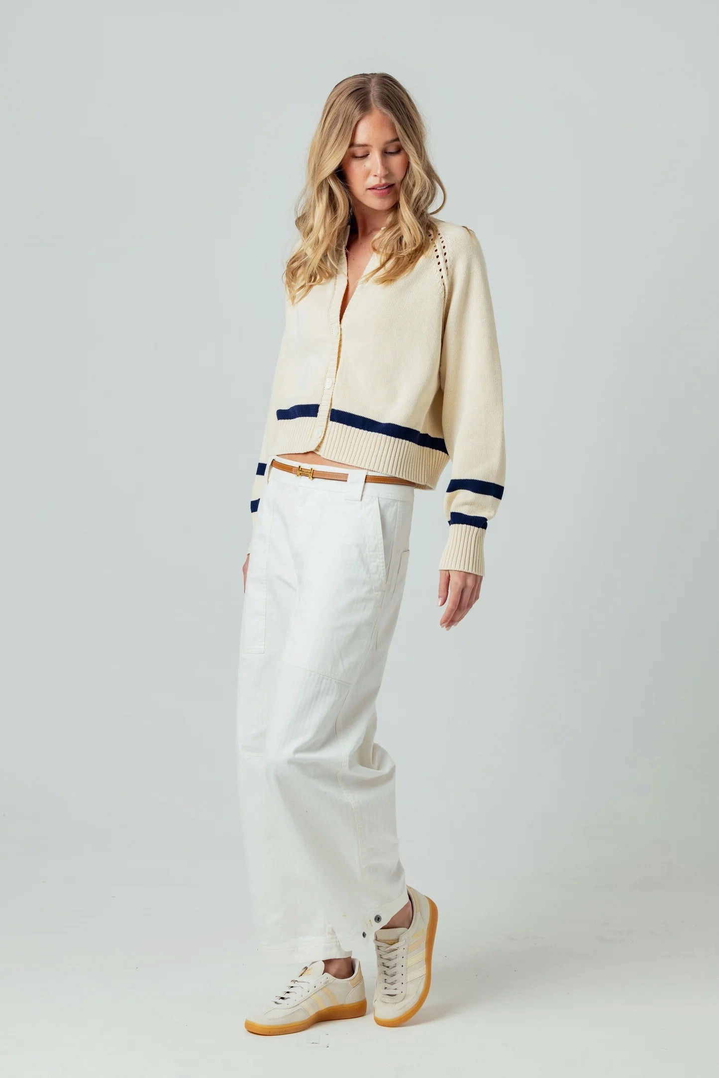 Flatlock stitching Sundays Nicolette Cardigan