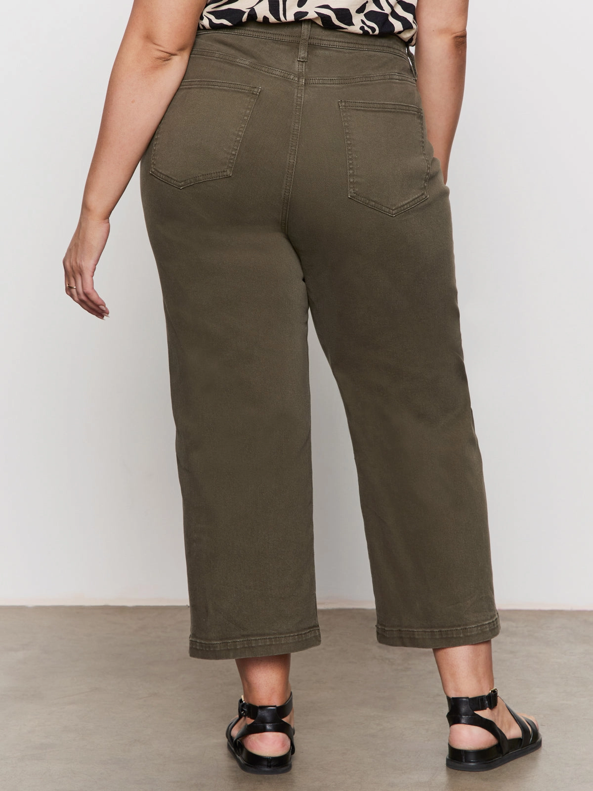 Cool Weather League Crop Jeans Fatigue Extended Sizing