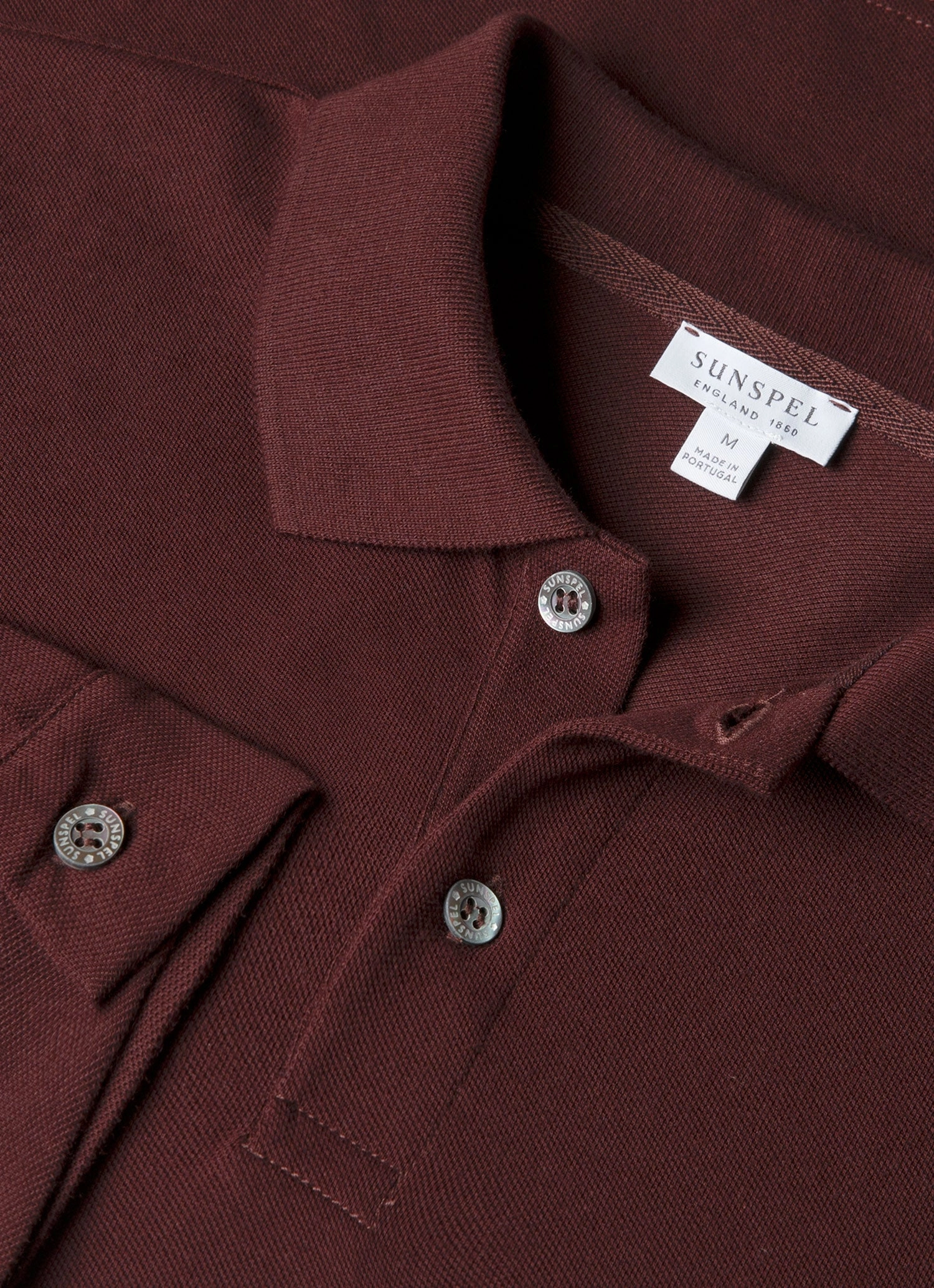 Everyday Comfort Casual Vibe Men's Long Sleeve Piqu?? Polo Shirt in Bakelite