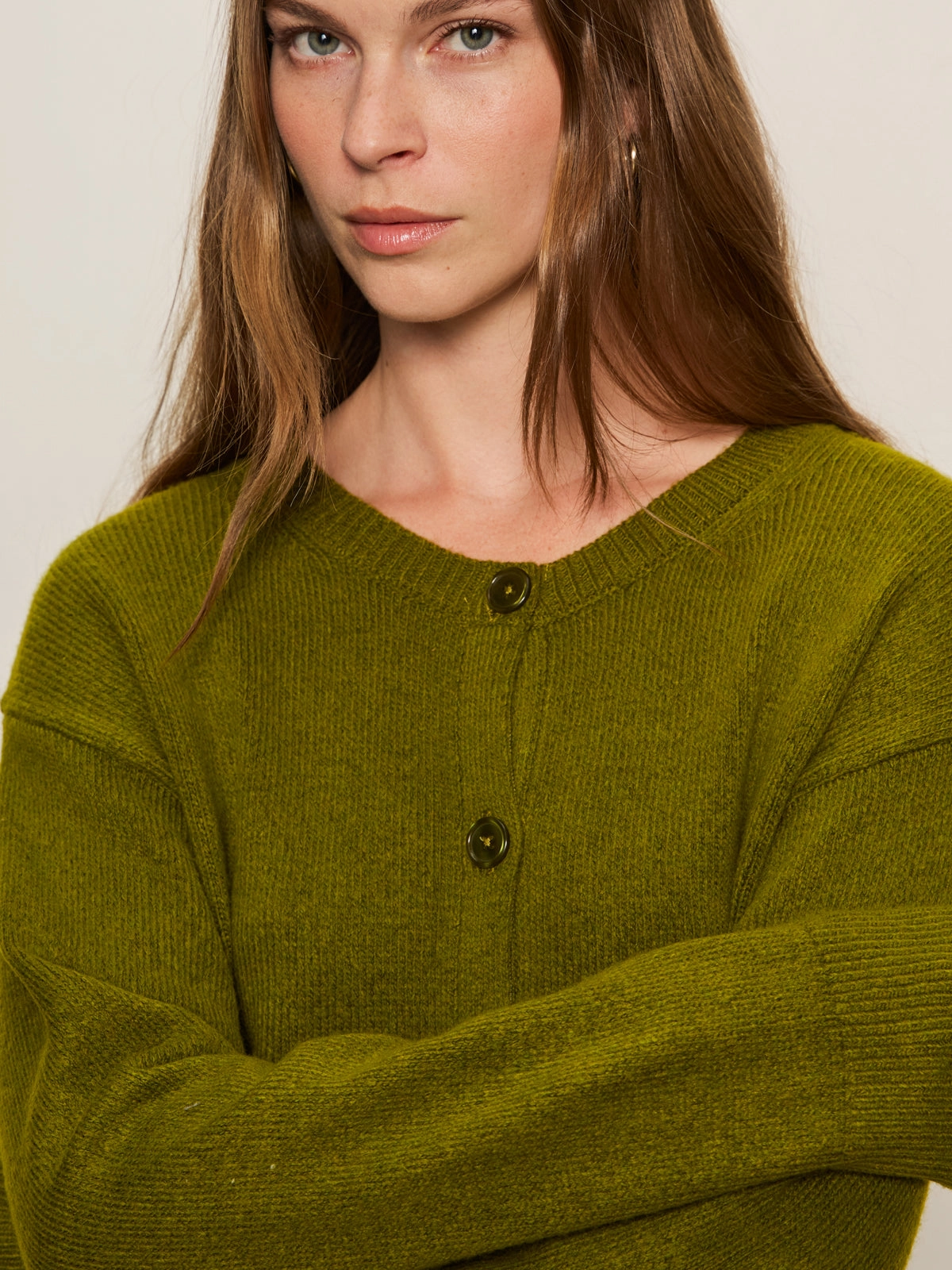 Grab And Go Must-Have Cardi Martini Olive