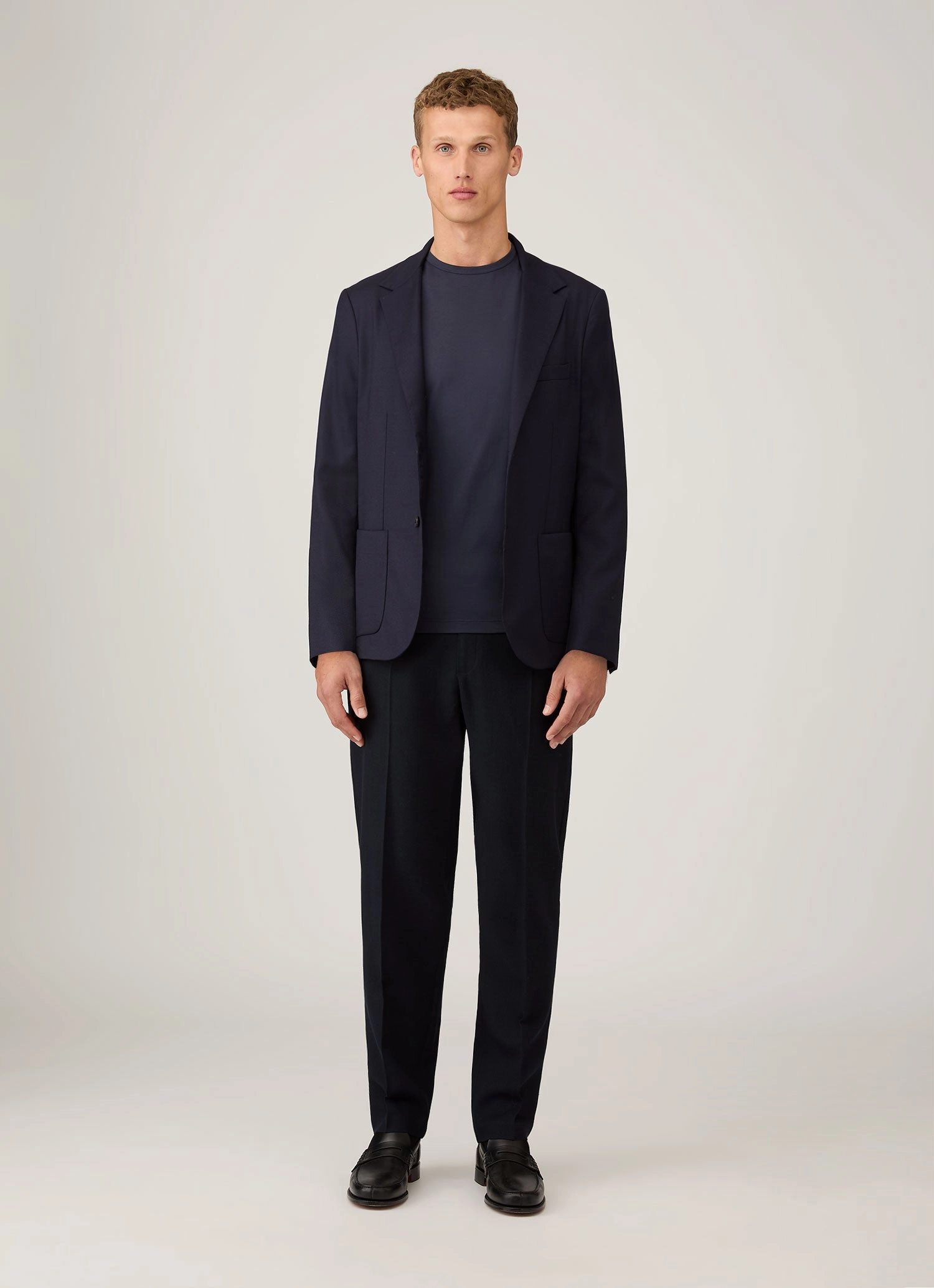 Lightweight Shirt TaglessCollar Men's Classic T-shirt in Navy