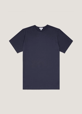 Comfort Waist Men's Classic T-shirt in Navy Breathable fabric Layering Options Men's Classic T-shirt in Navy
