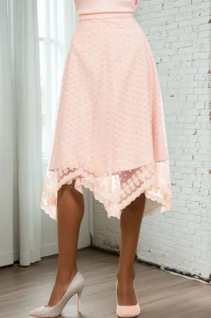 Comfortable Flow Leriel Skirt - Blushing Dot Bohemian vibe Leriel Skirt - Blushing Dot