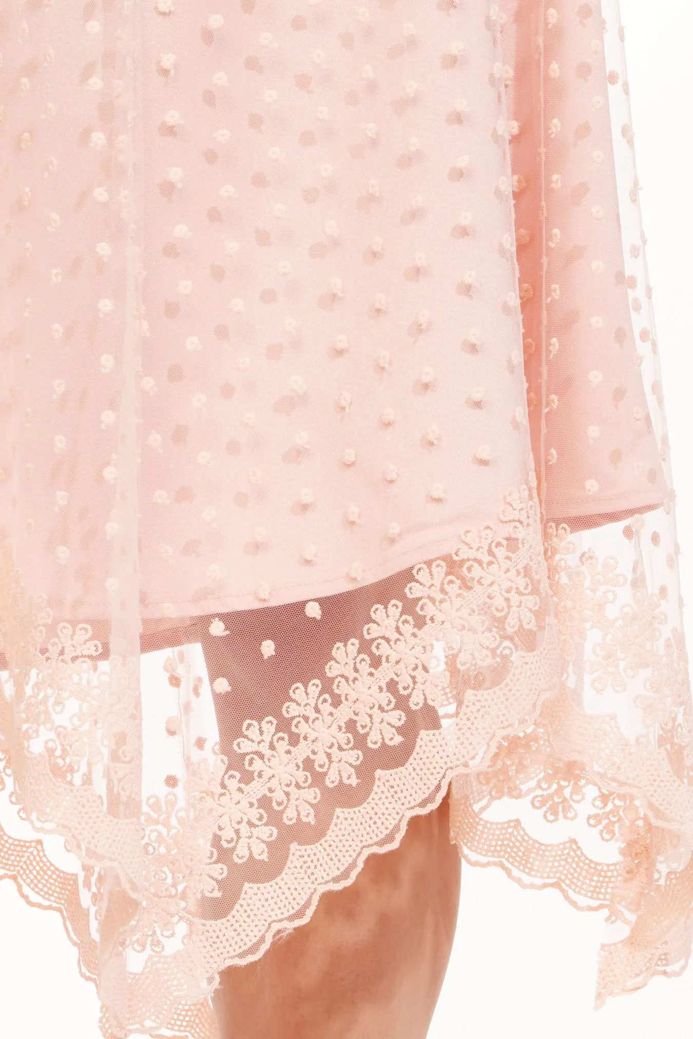 Leriel Skirt - Blushing Dot Fade Resistant Cloth Urban Fashion