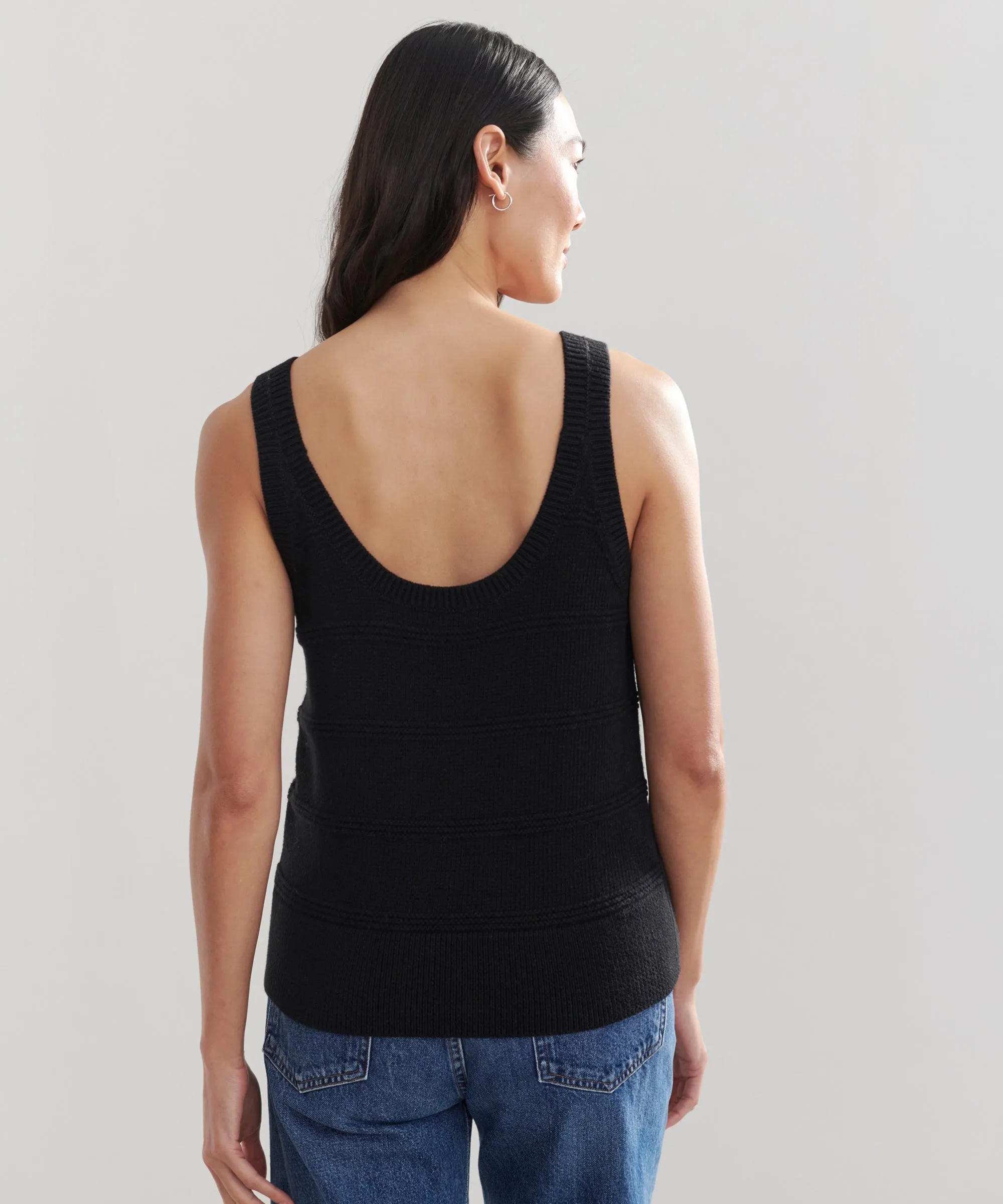 DropShoulder Hypoallergenic Fiber Sweater Tank