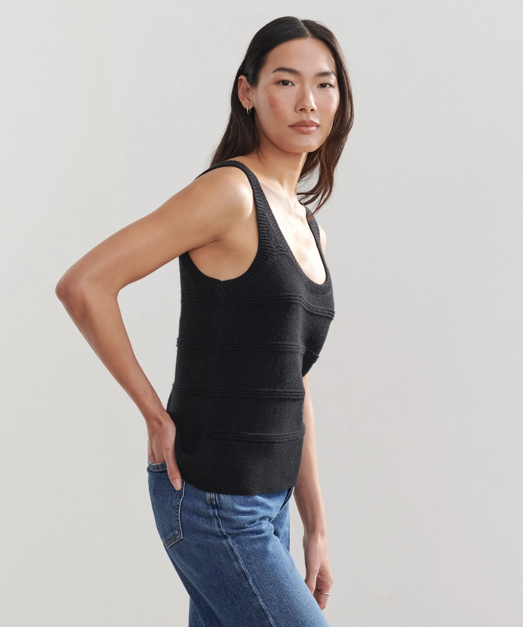 Sweater Tank Recycled Polyester Blend