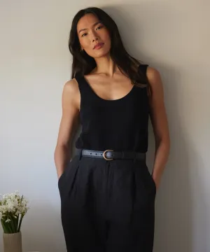 Comfortable Look Sweater Tank HighDensityFoam Textured Weave Pattern Sweater Tank