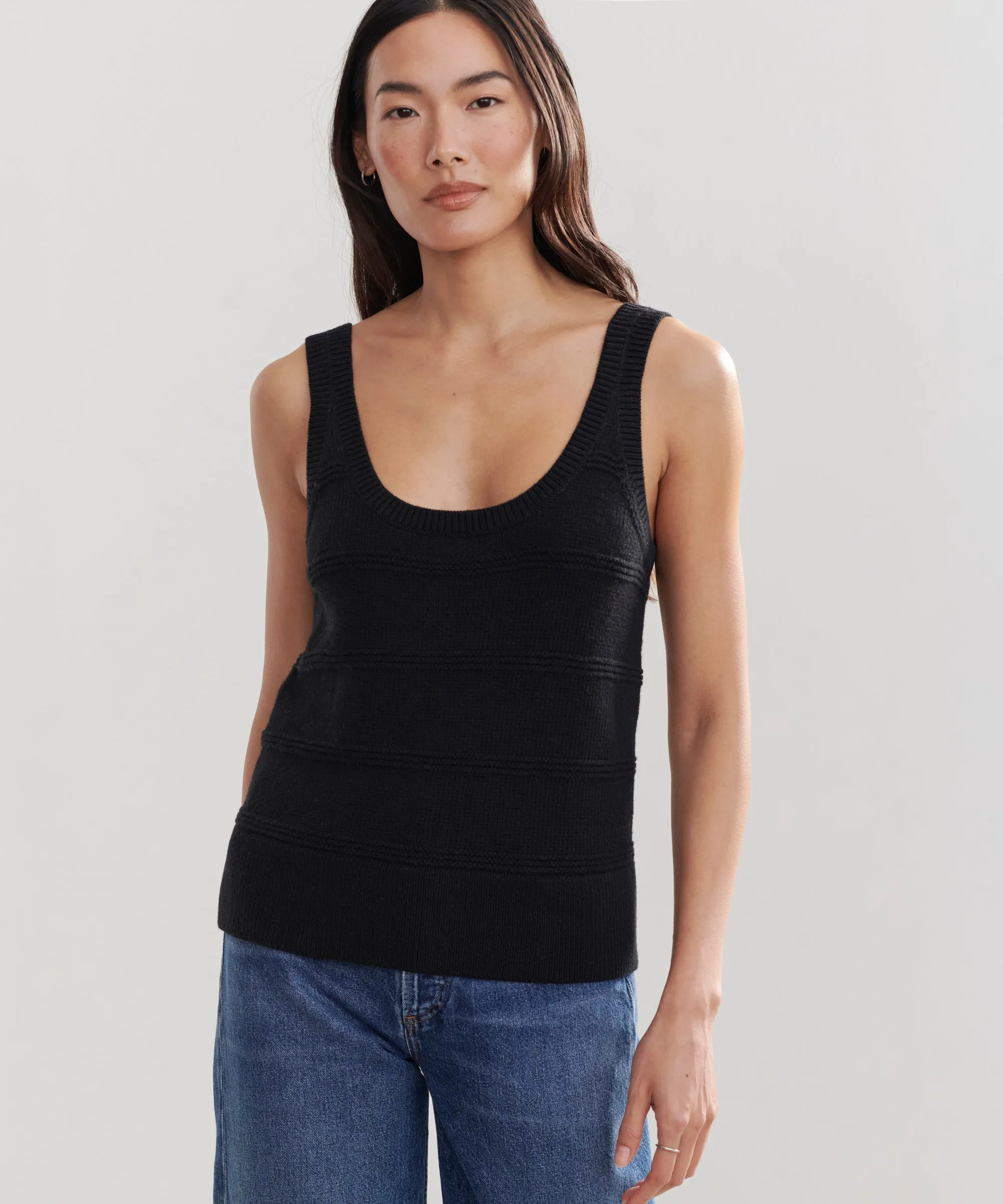 Sweater Tank DoubleLayeredFabric