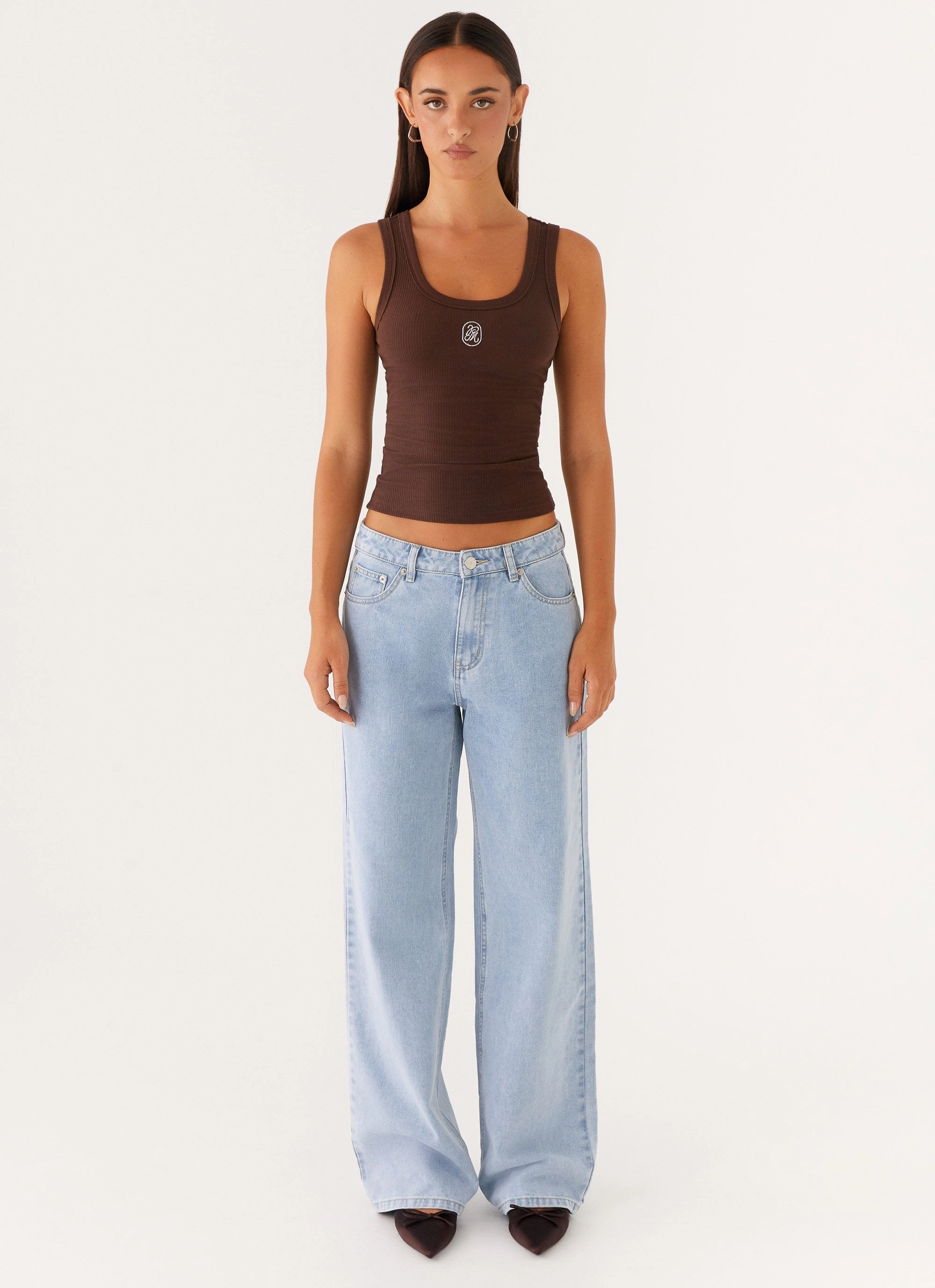 Flexible Leg Keanna Low Rise Denim Jeans - Sky