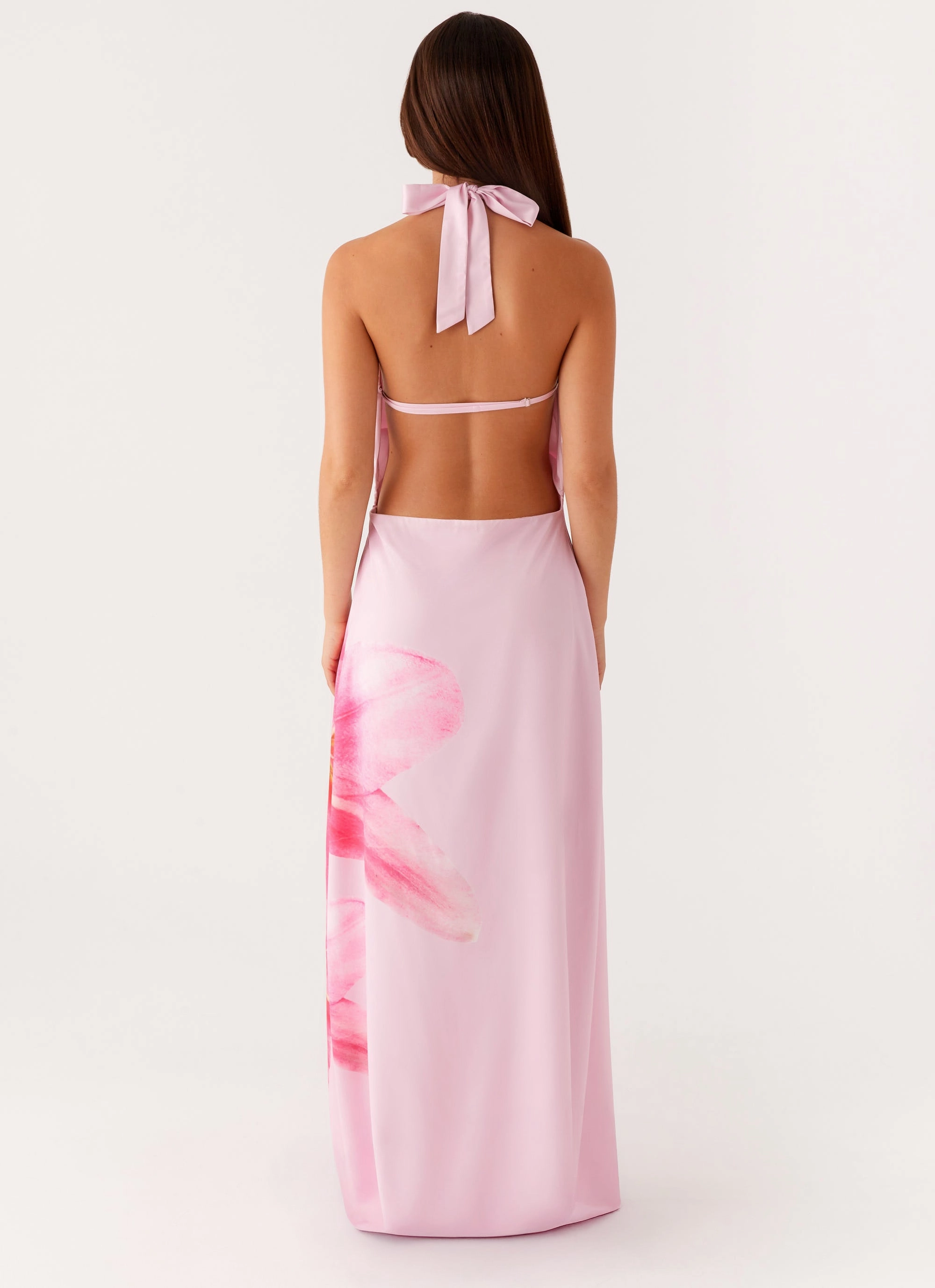 Office Friendly Bryony Cowl Maxi Dress - Pink