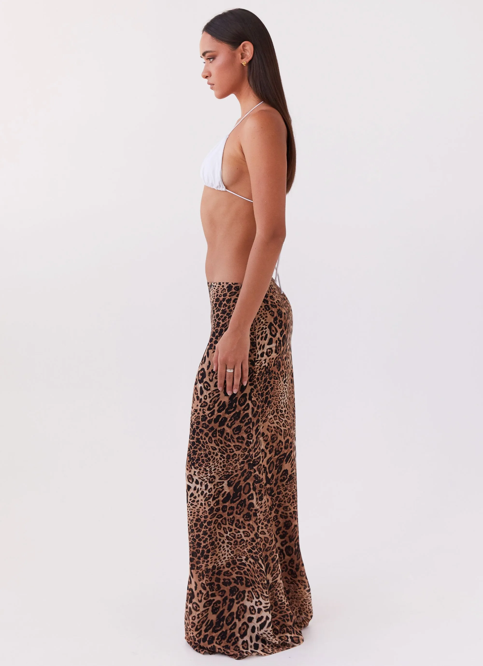 Violetta Maxi Skirt - Leopard RecyclablePackaging City Ready