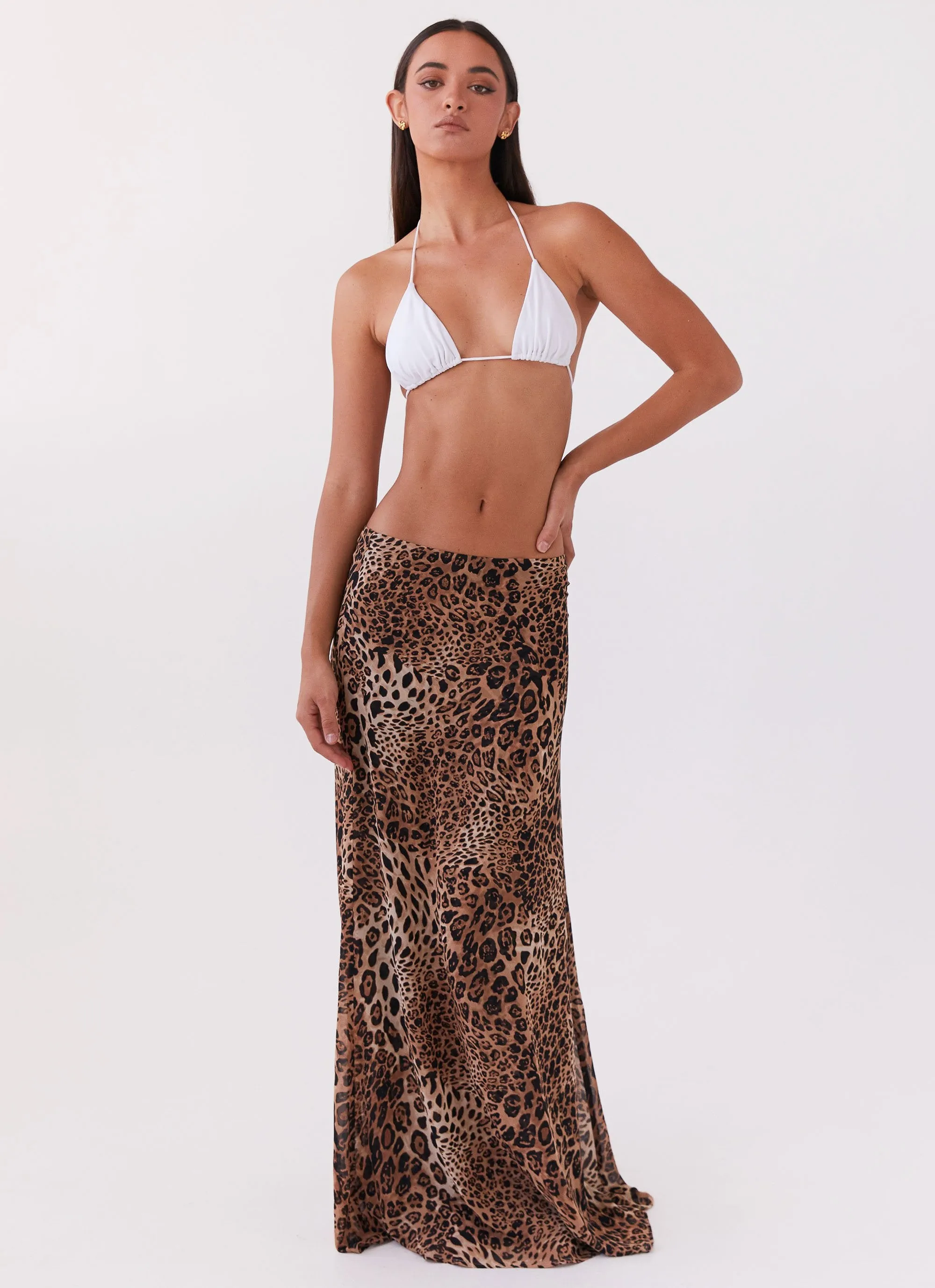 Violetta Maxi Skirt - Leopard Reinforced Seams