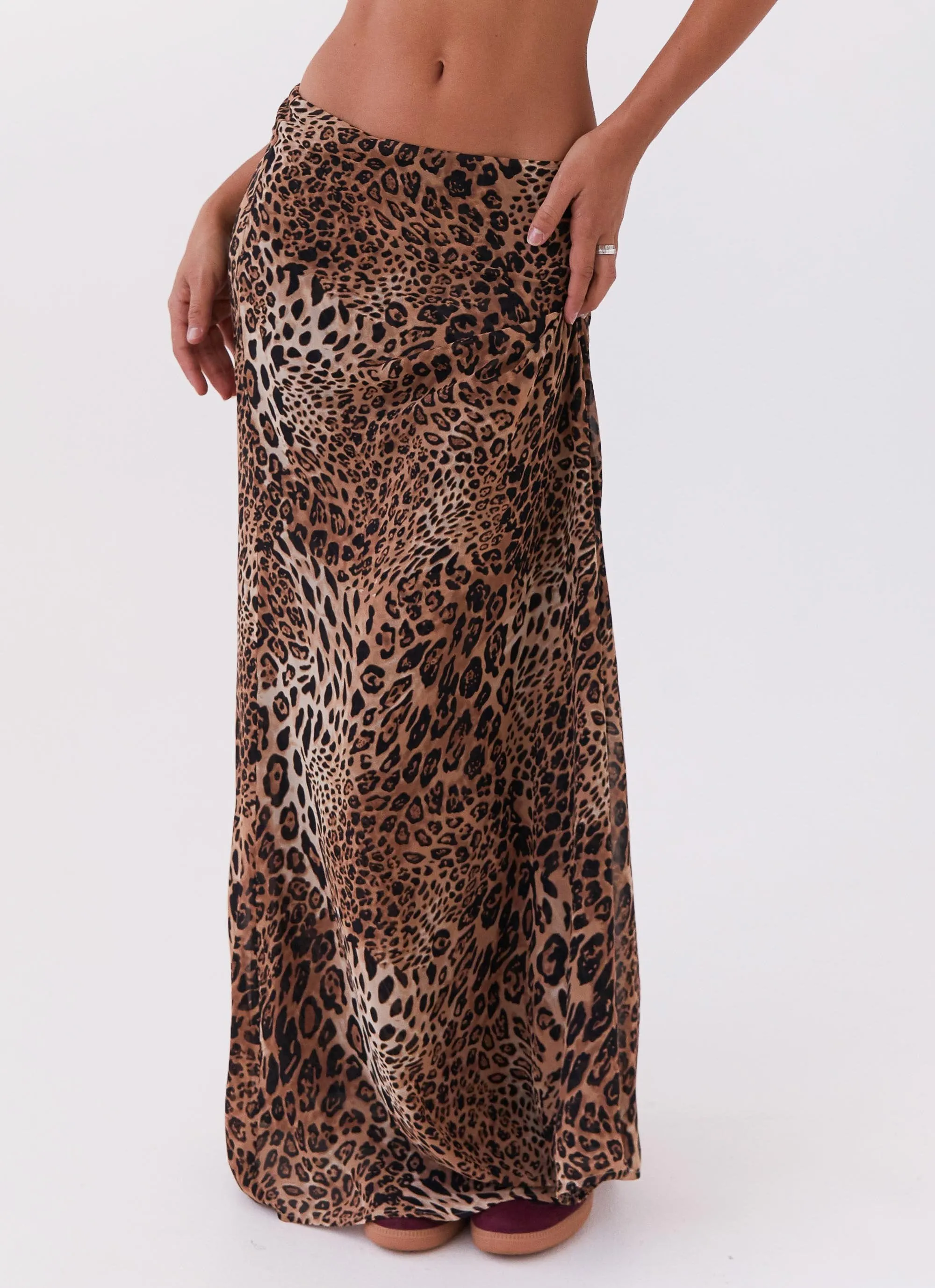 Adaptive Fit Flexible Performance Violetta Maxi Skirt - Leopard