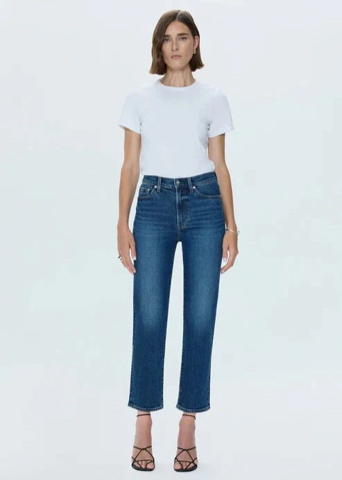 Work Meeting Weekend Style Streetwear Fan Pistola Charlie High Rise Straight Leg Jean