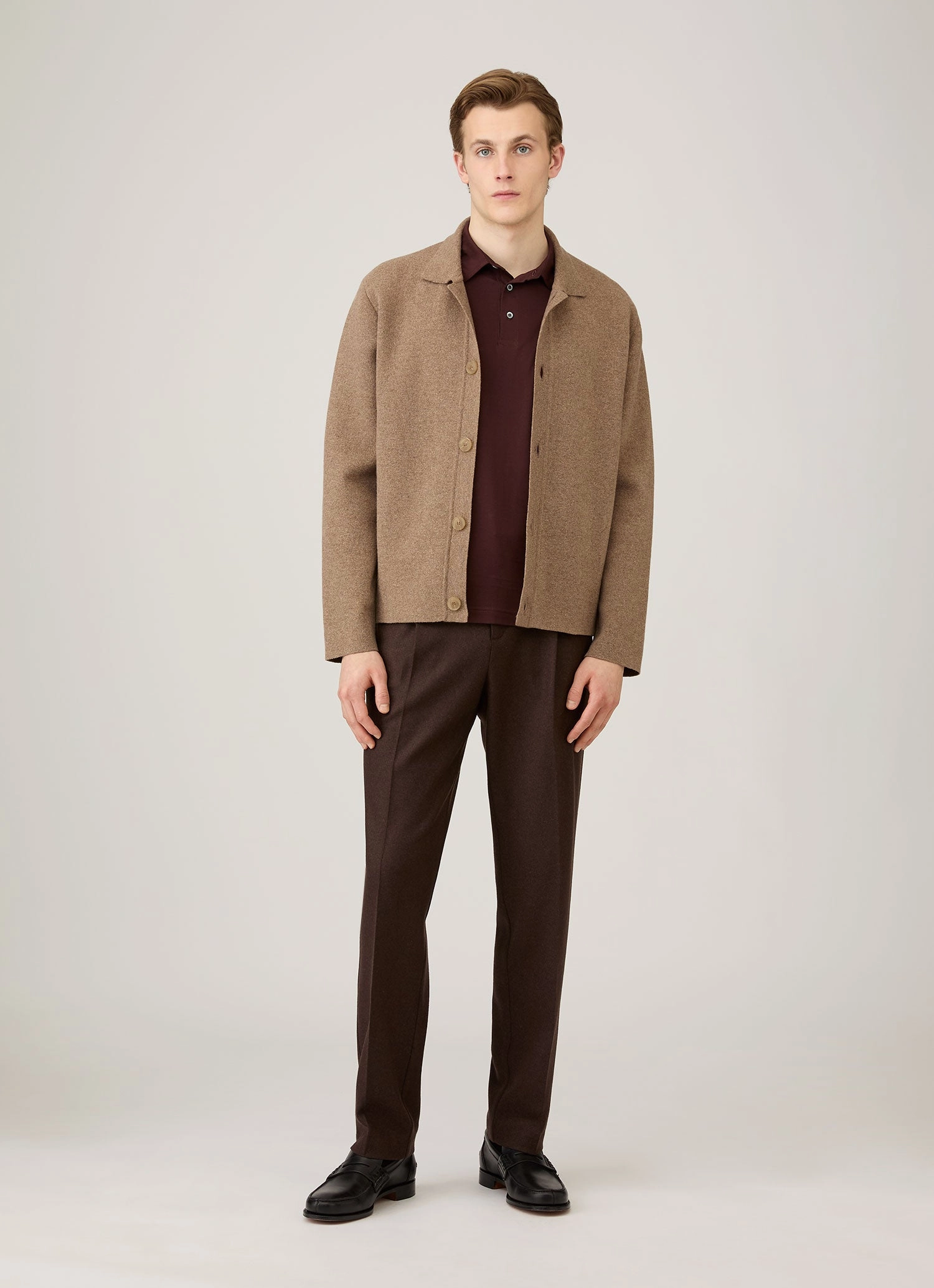 Men's Classic Jersey Polo Shirt in Bakelite Light Wearable Premium Wear