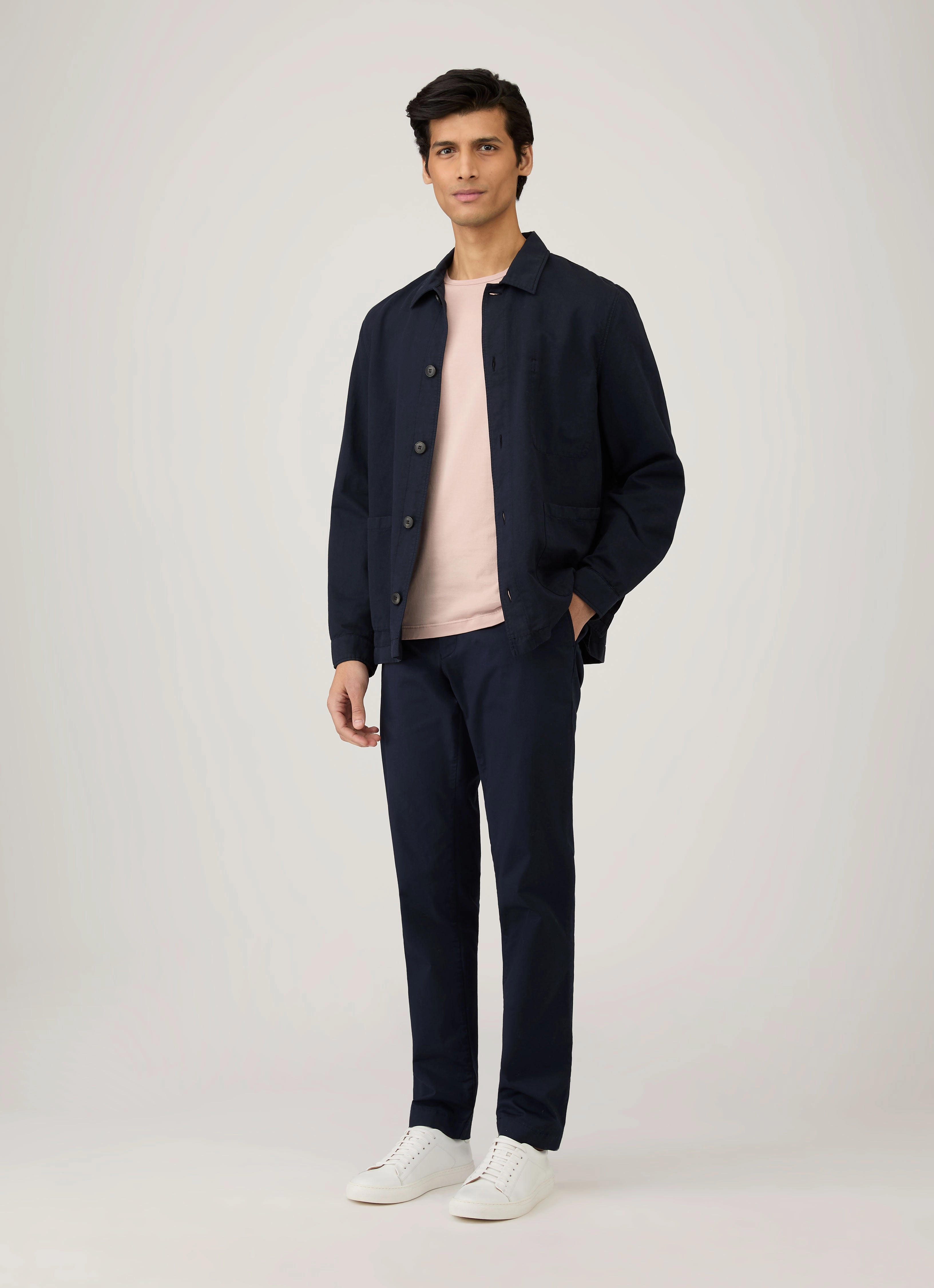 Men's Classic T-shirt in Pale Pink SlimFit Quality Comfort