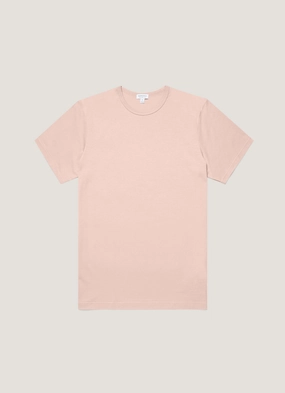 Comfy Vibes Men's Classic T-shirt in Pale Pink Everyday Layering Light Comfort Style Men's Classic T-shirt in Pale Pink