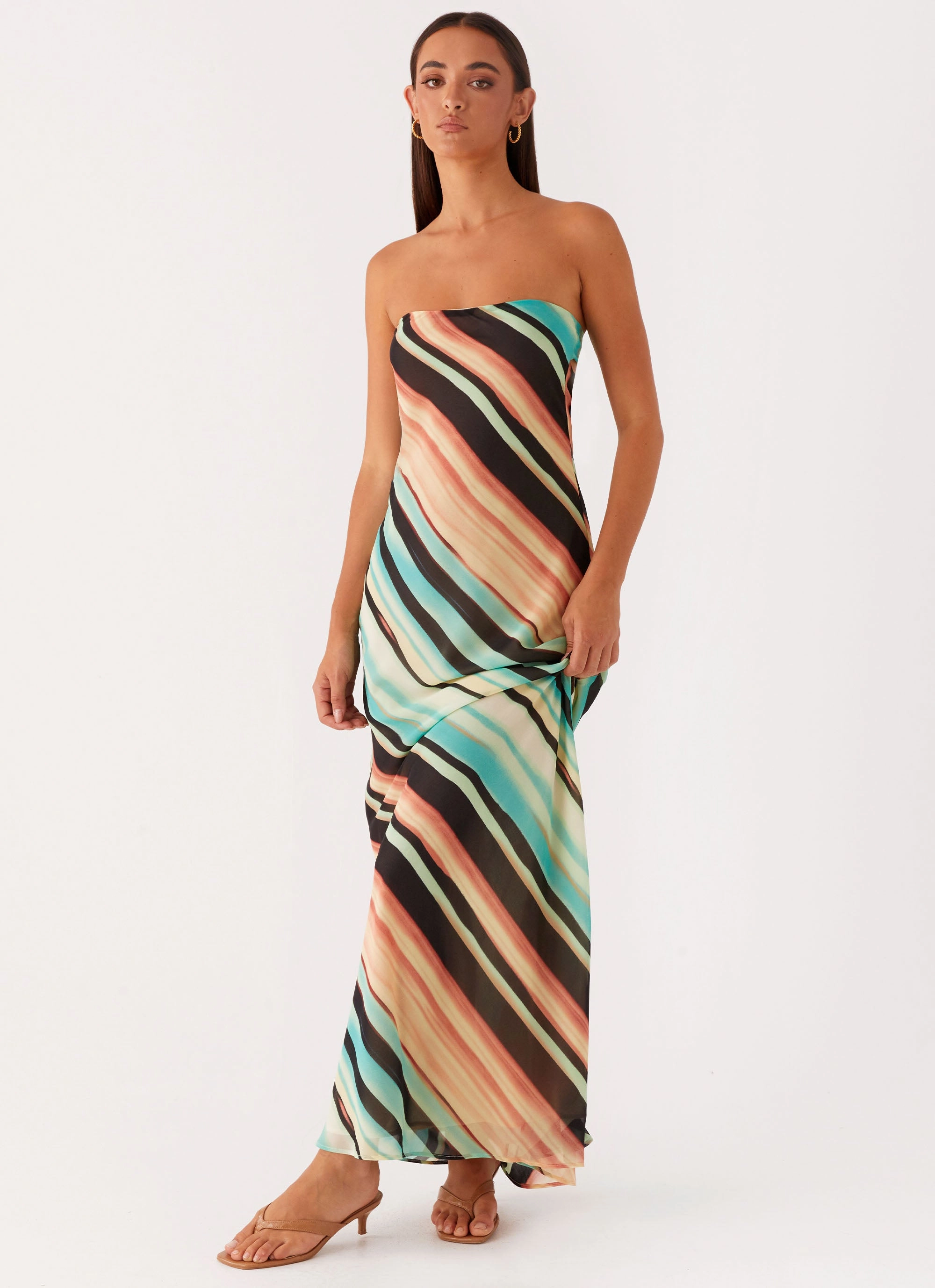 Como Maxi Dress - Stripe Bride Friend
