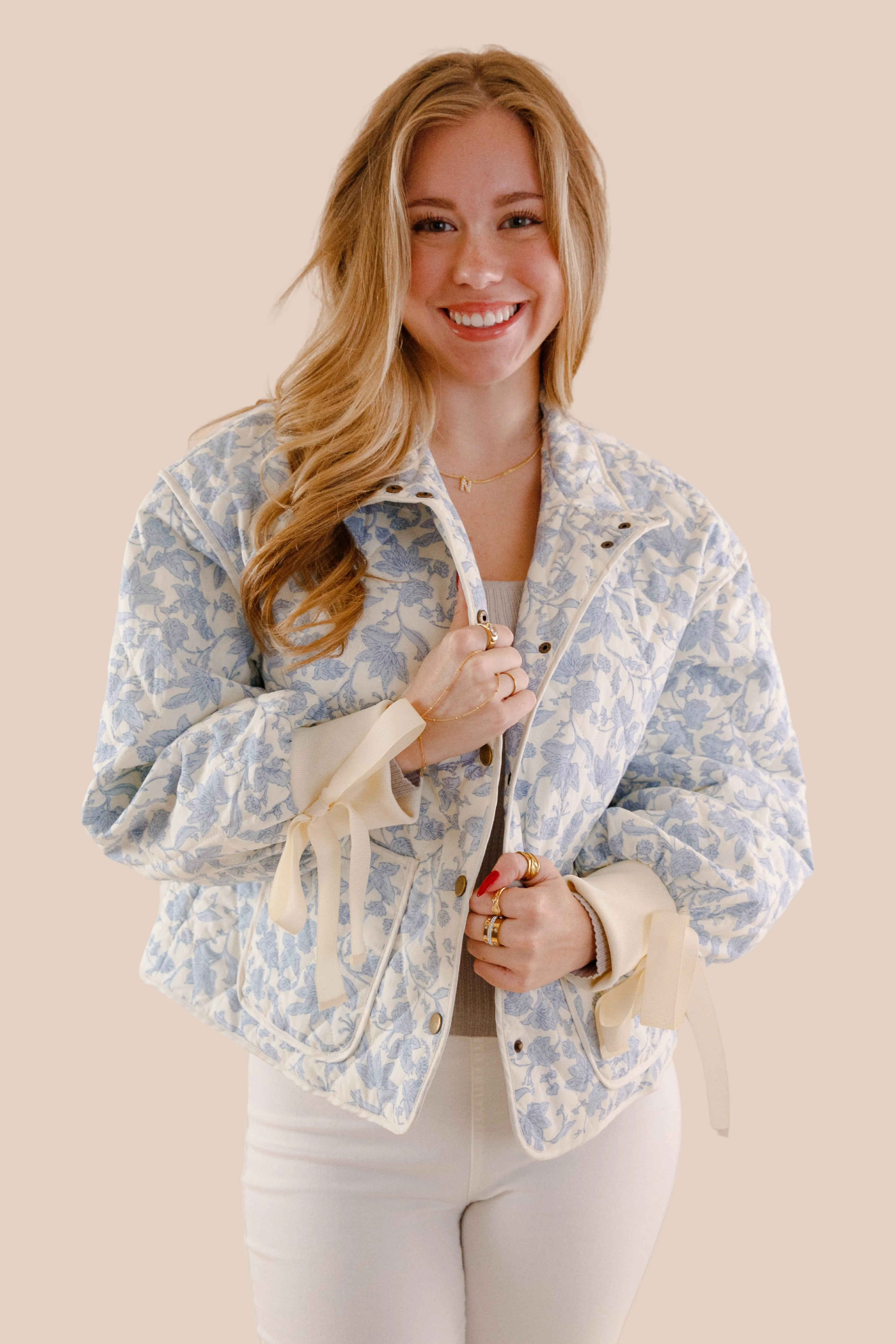 RESTOCK: Began With You Jacket-Blue EcoFriendly Manufacturing Odor Resistant Finish
