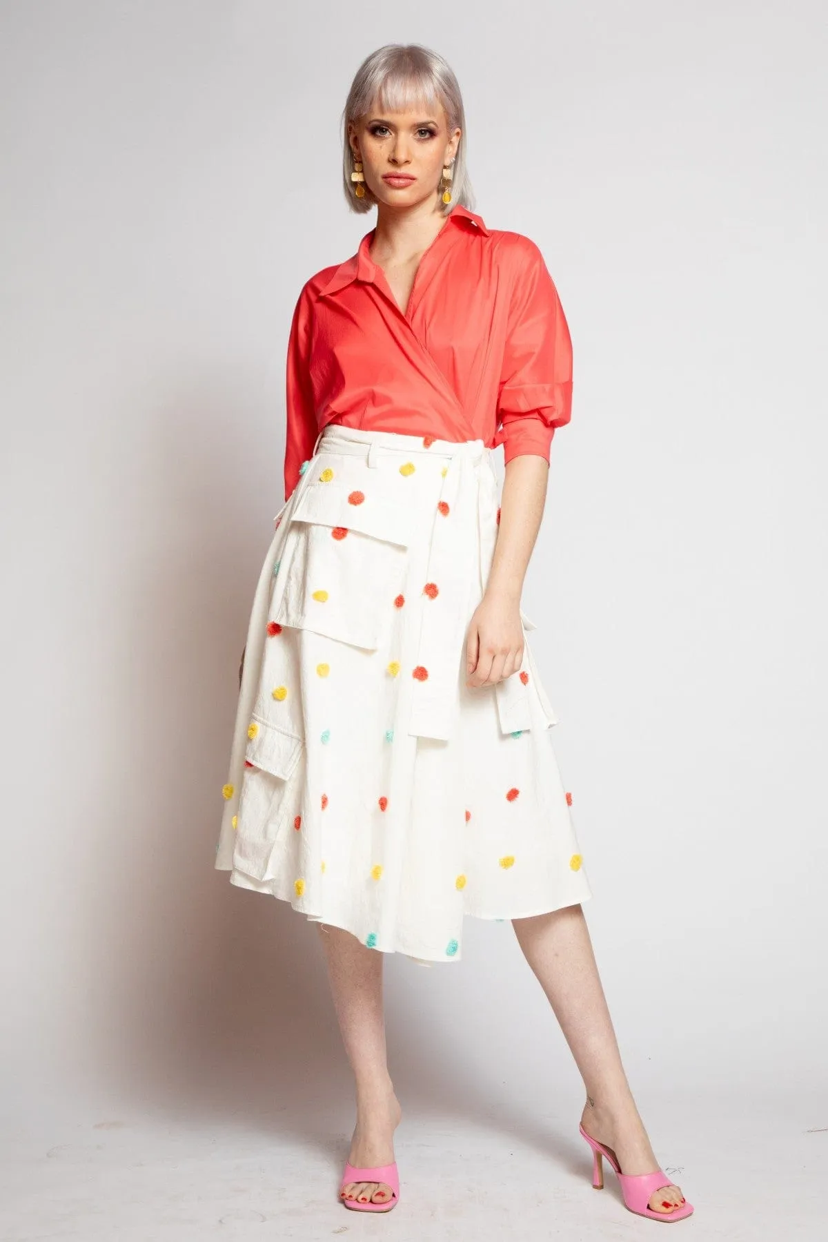 Hope Skirt - Sugar Dot Foldable Design Fade Resistant Cloth