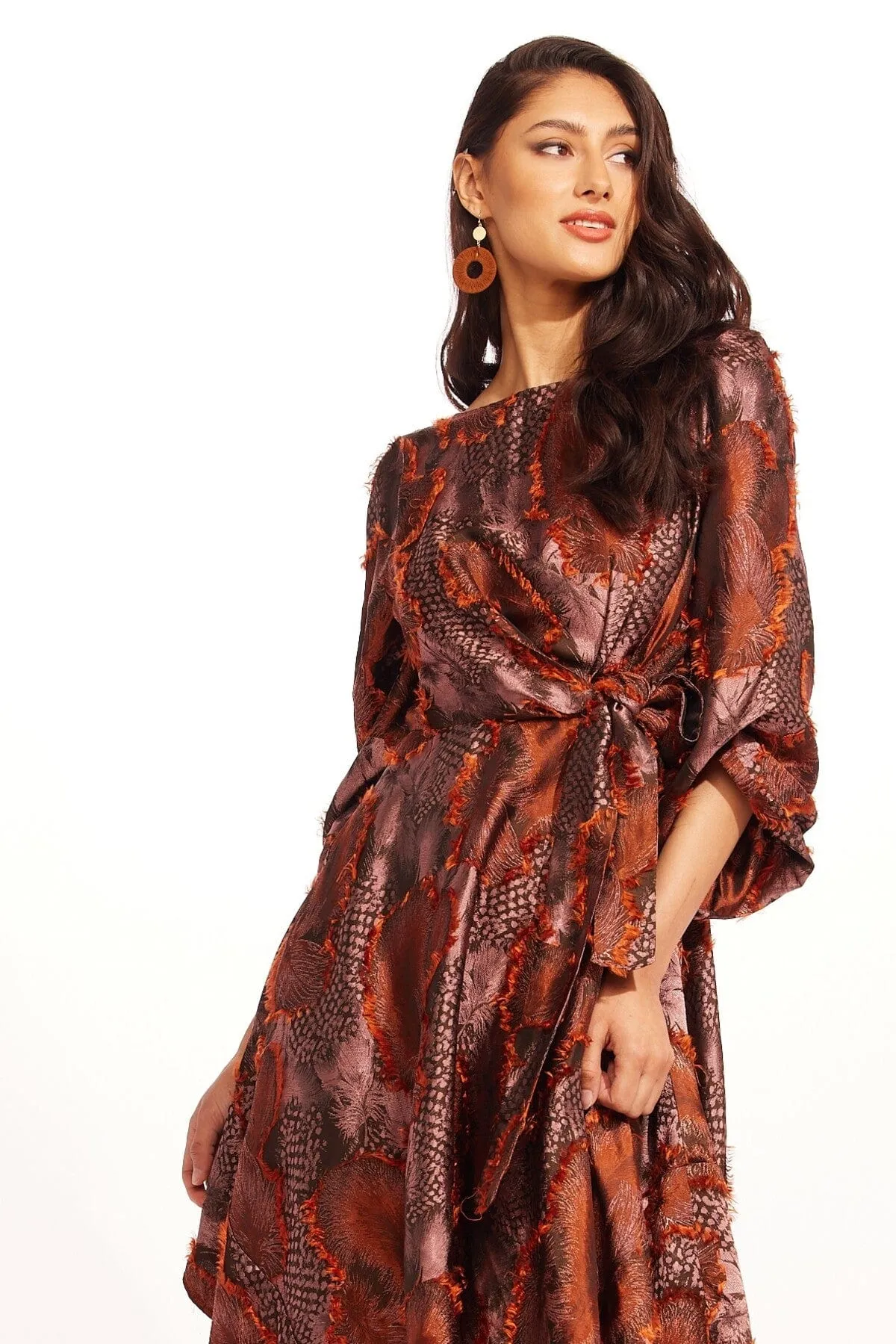 Flow Sleeve Sandy Dress - Copper Plume