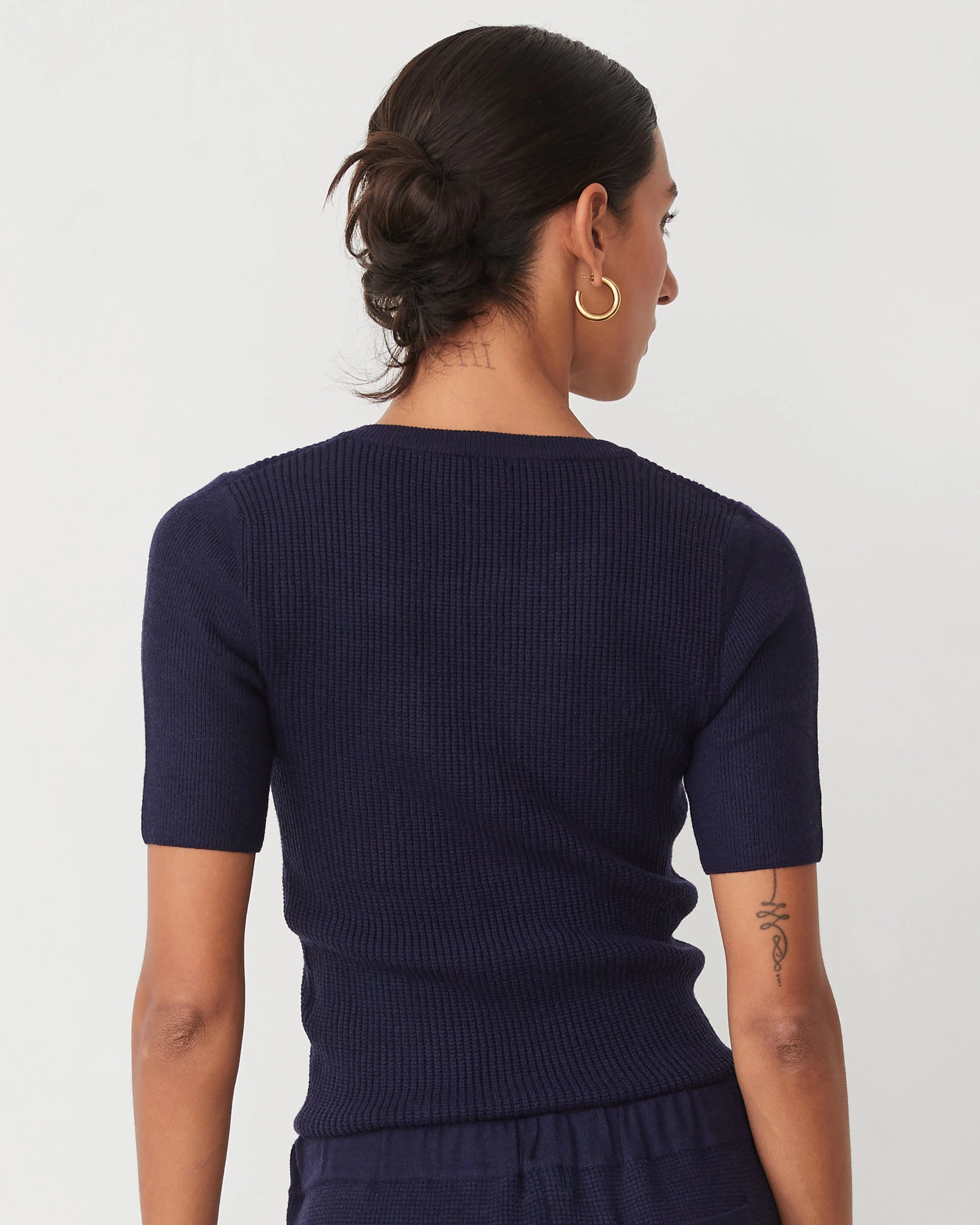 Softknit Rib Waffle Henley ButterSoftTexture