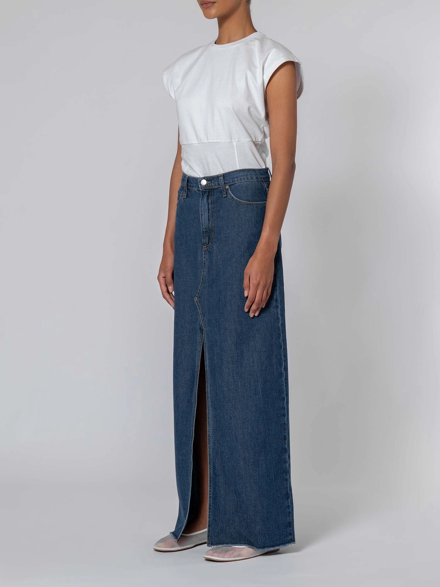 teen clothing Relaxed Movement Roxanne Skirt Soft Steel