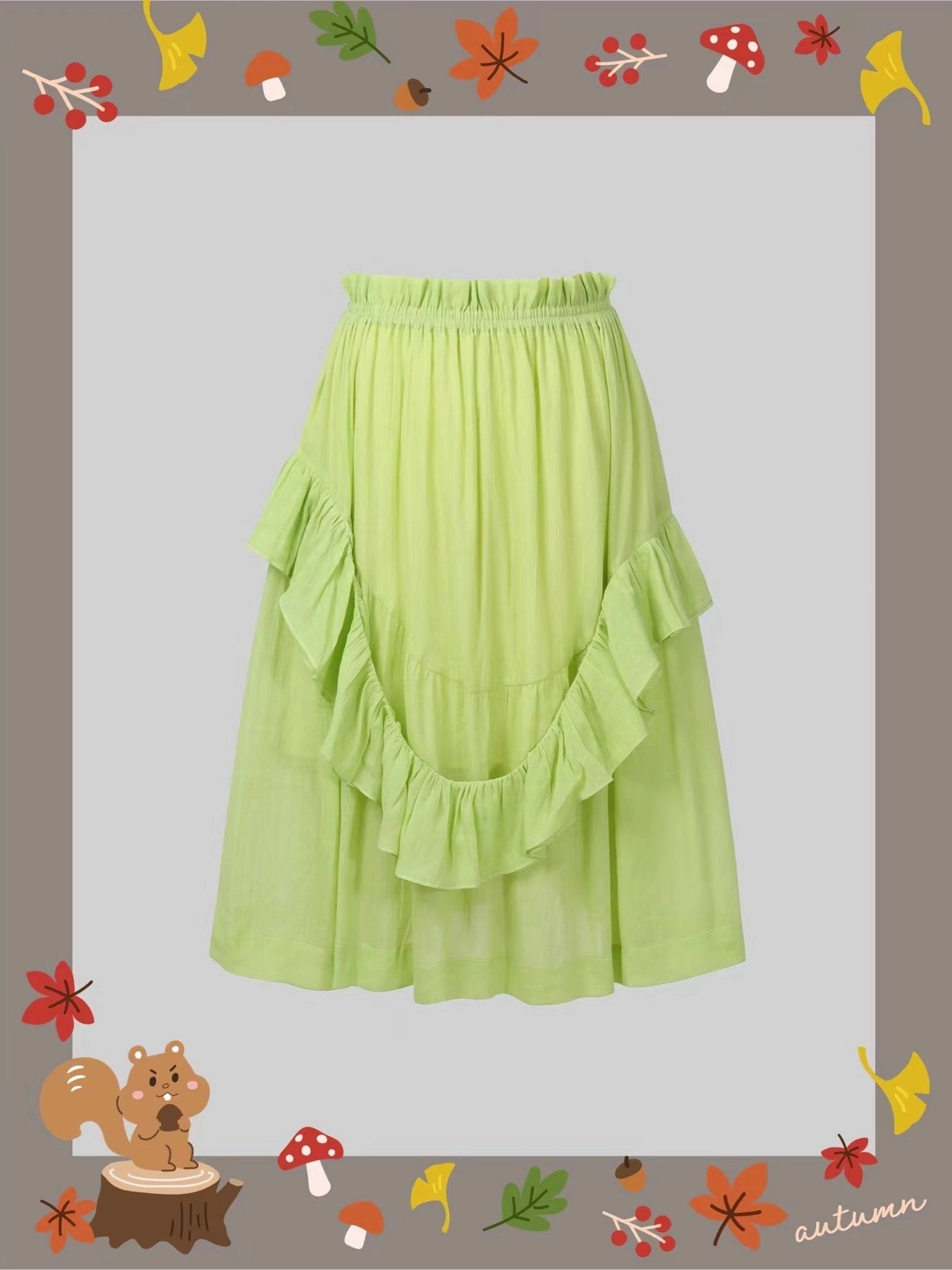 Tulip 03 | Cotton Skirt Enhanced Edge Binding