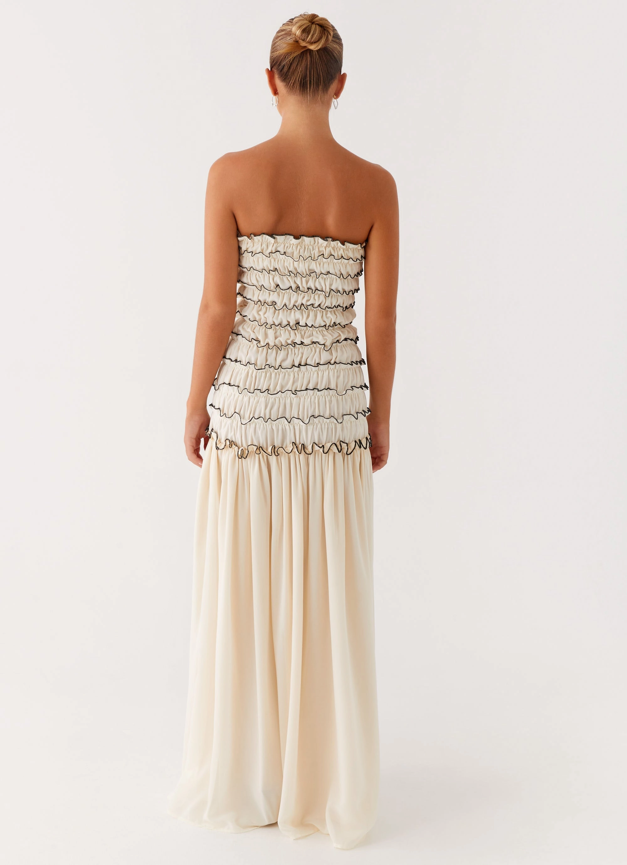 Elegant Layers Zariah Maxi Dress - Ivory