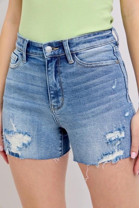 August High Waist Shorts S-XL Drawstring closure Spring Must Have