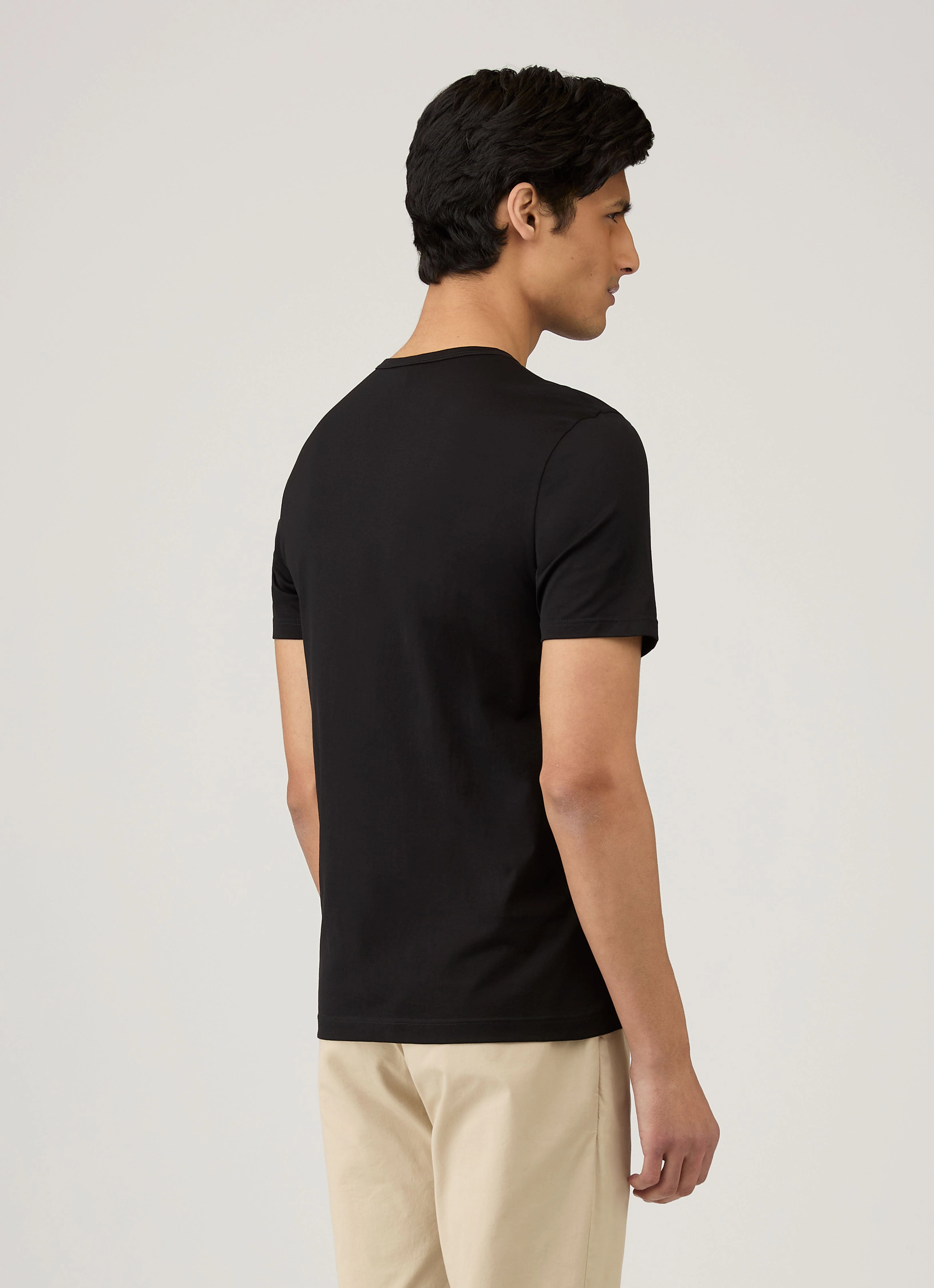 Men's Classic T-shirt in Black Cozy Touch Airflow Ventilation