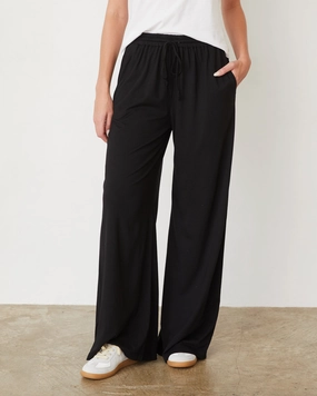 Cool Weather Wear Organic Jersey Wide Leg Pant Organic Jersey Wide Leg Pant Pull-on style